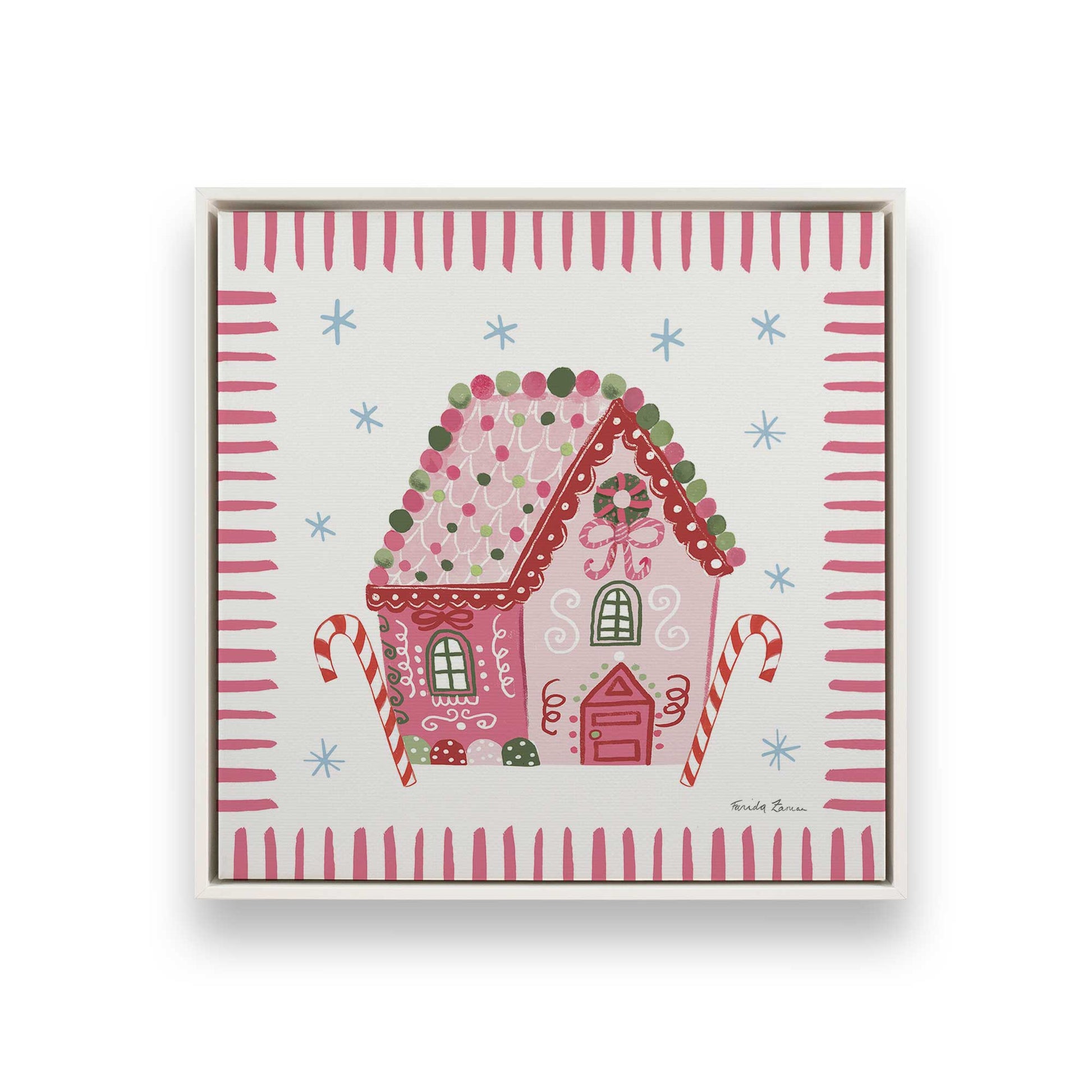 [Color:Opaque White], Picture of art in a White frame