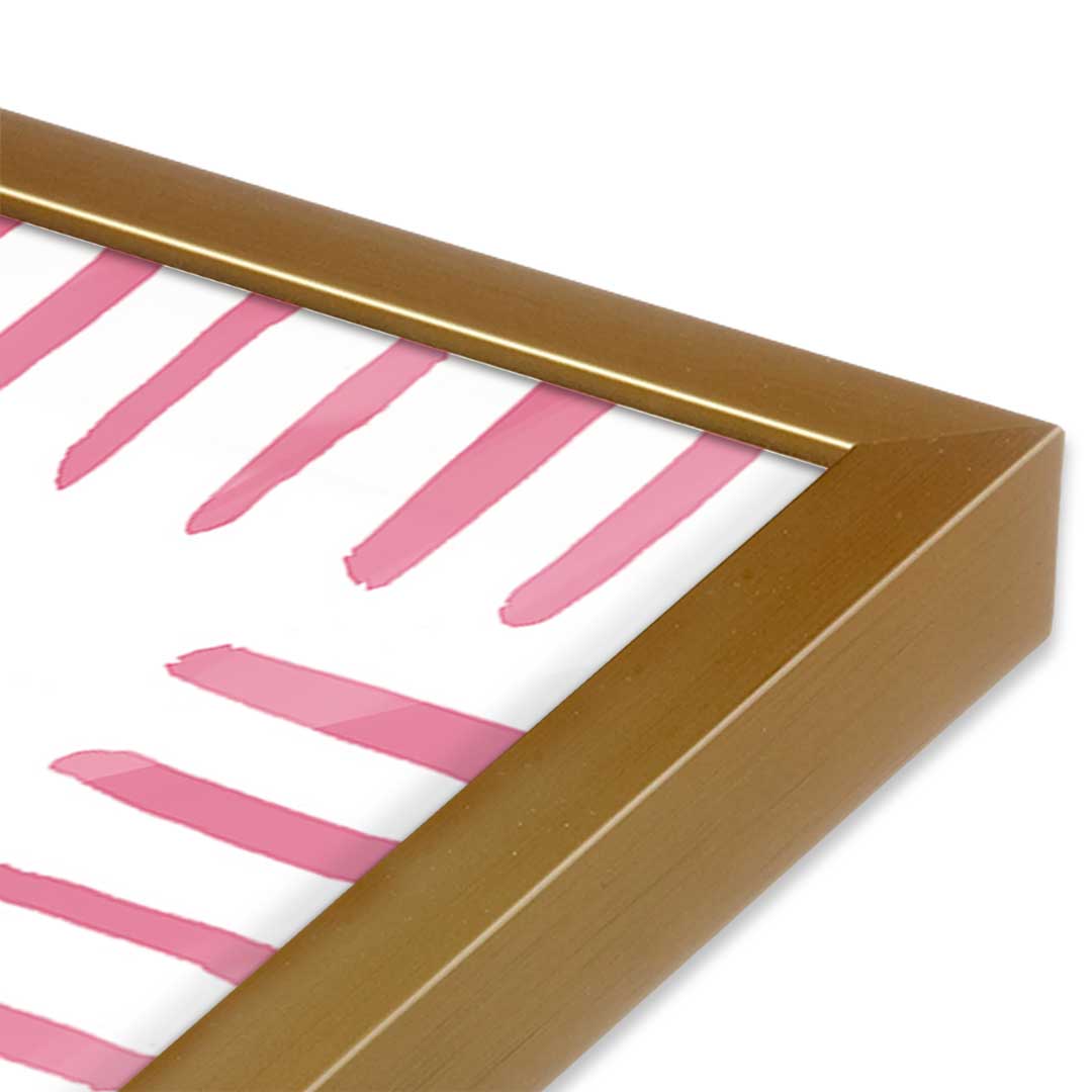 [Color:Polished Gold], Picture of art in a Polished Gold frame at an angle