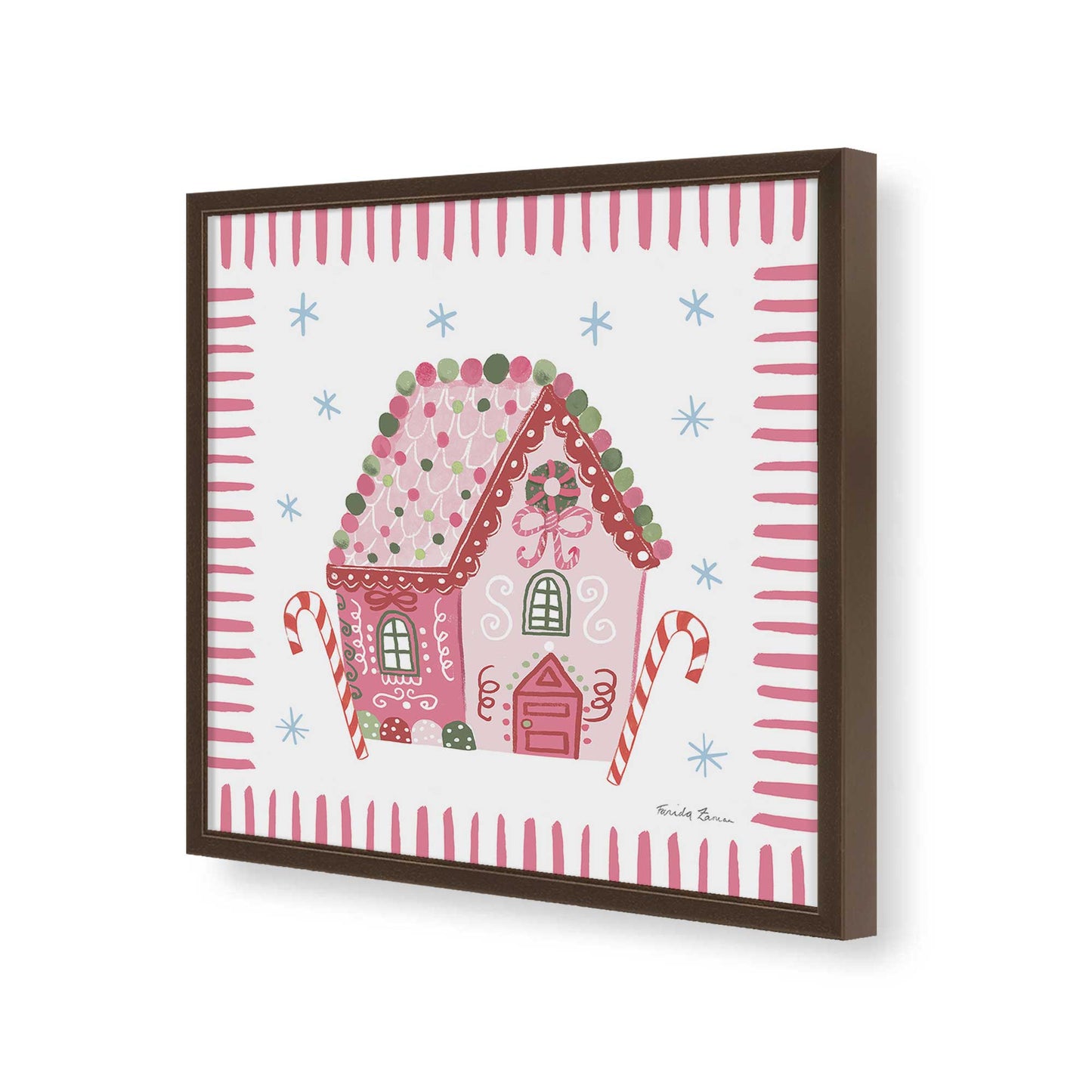 [Color:Espresso], Picture of art in a Espresso frame of the corner