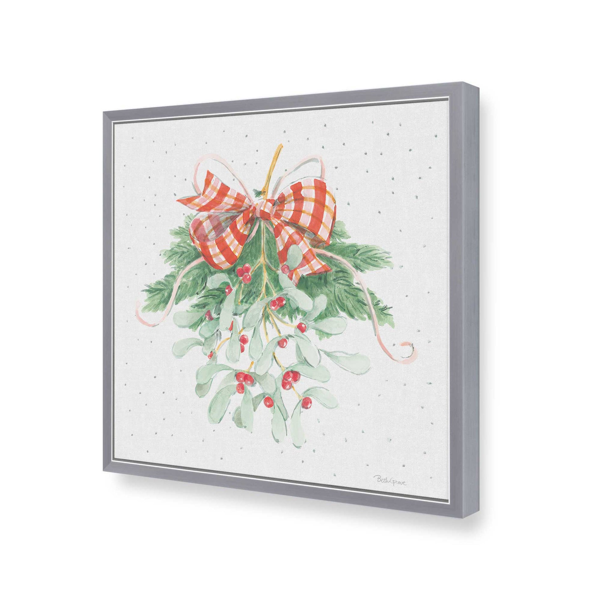 [Color:Polished Chrome], Picture of art in a Polished Chrome frame of the corner