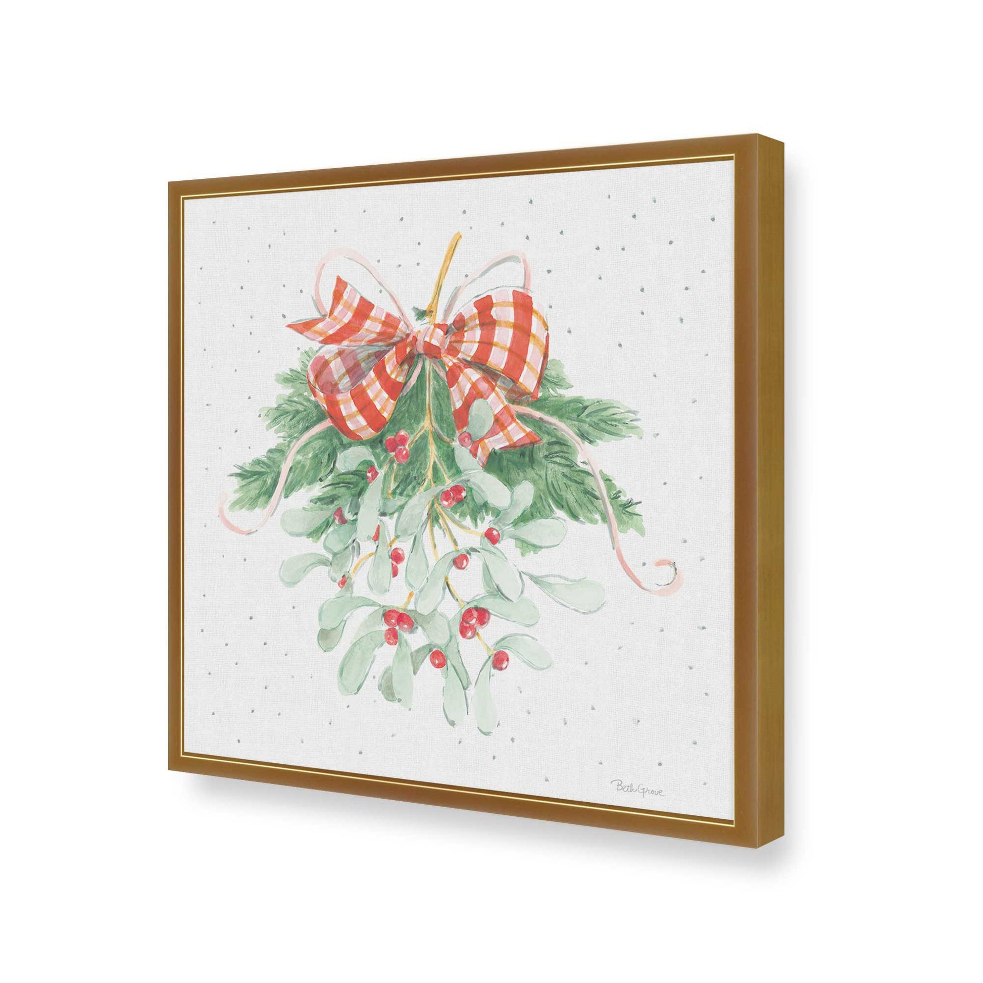 [Color:Polished Gold], Picture of art in a Polished Gold frame of the corner