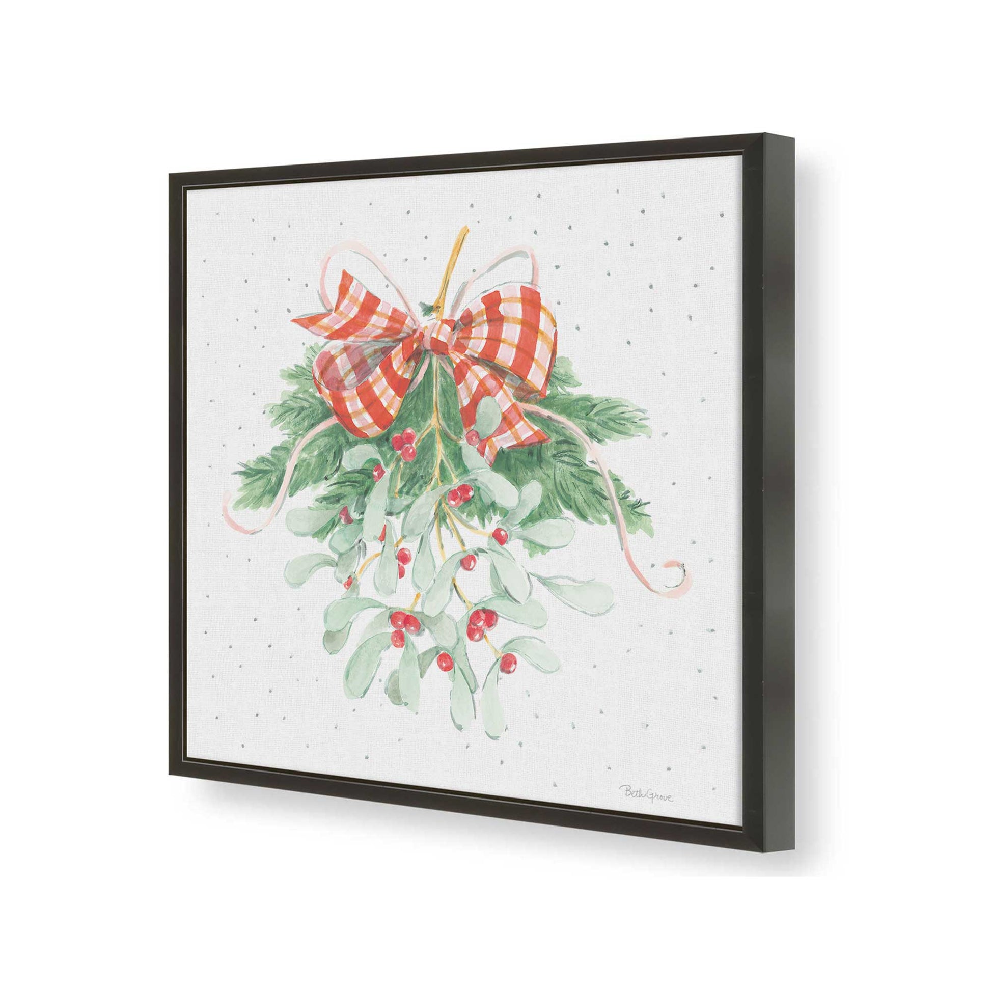 [Color:Satin Black], Picture of art in a Satin Black frame of the corner