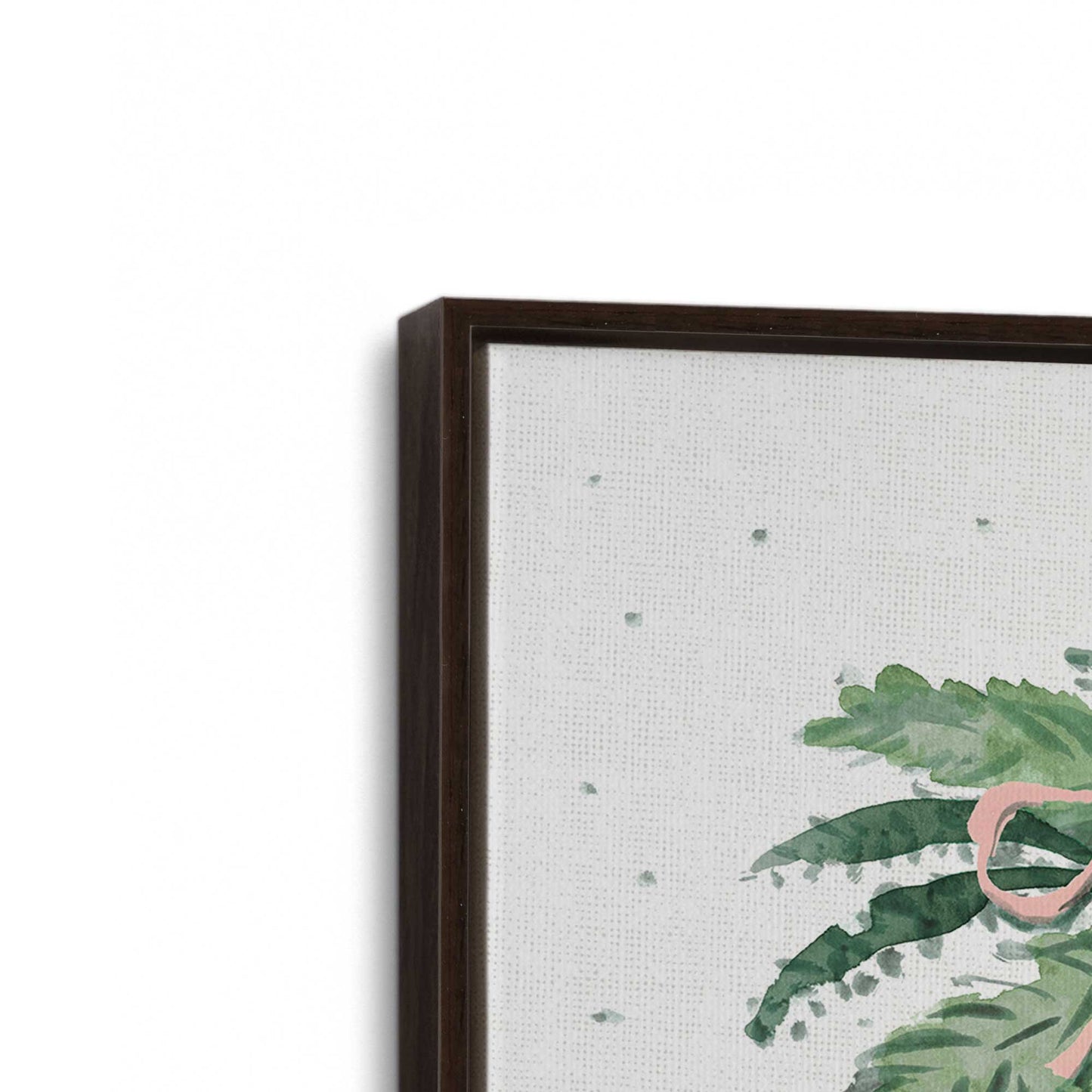 [Color:Espresso], Picture of art in a Espresso frame at an angle