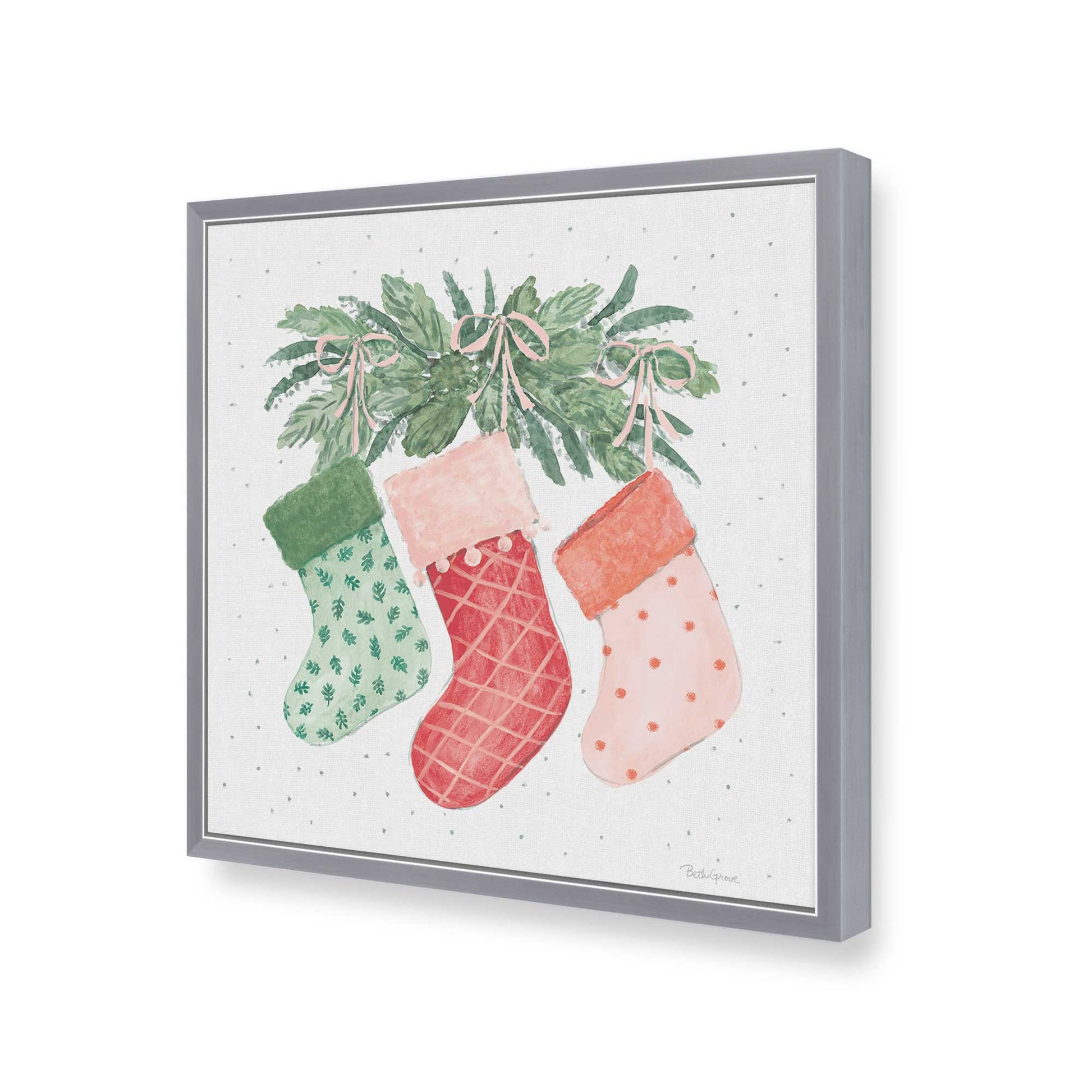 [Color:Polished Chrome], Picture of art in a Polished Chrome frame of the corner