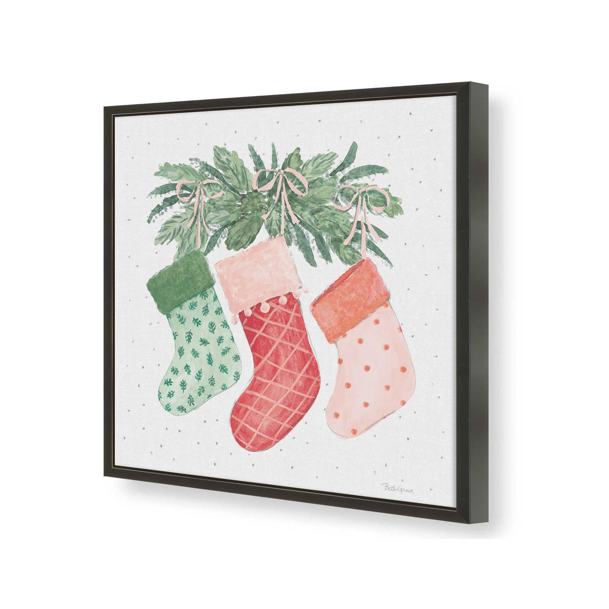 [Color:Satin Black], Picture of art in a Satin Black frame of the corner