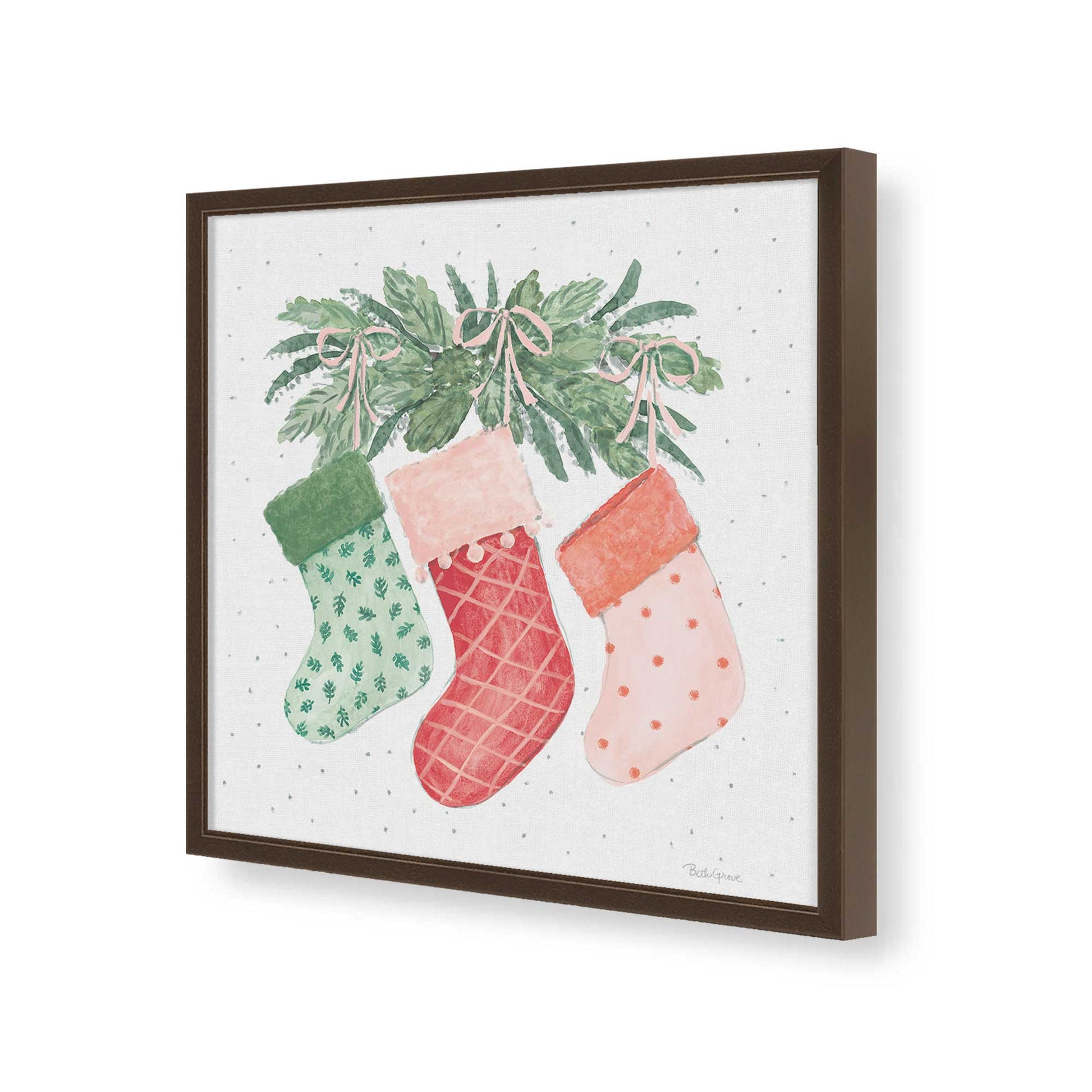 [Color:Espresso], Picture of art in a Espresso frame of the corner