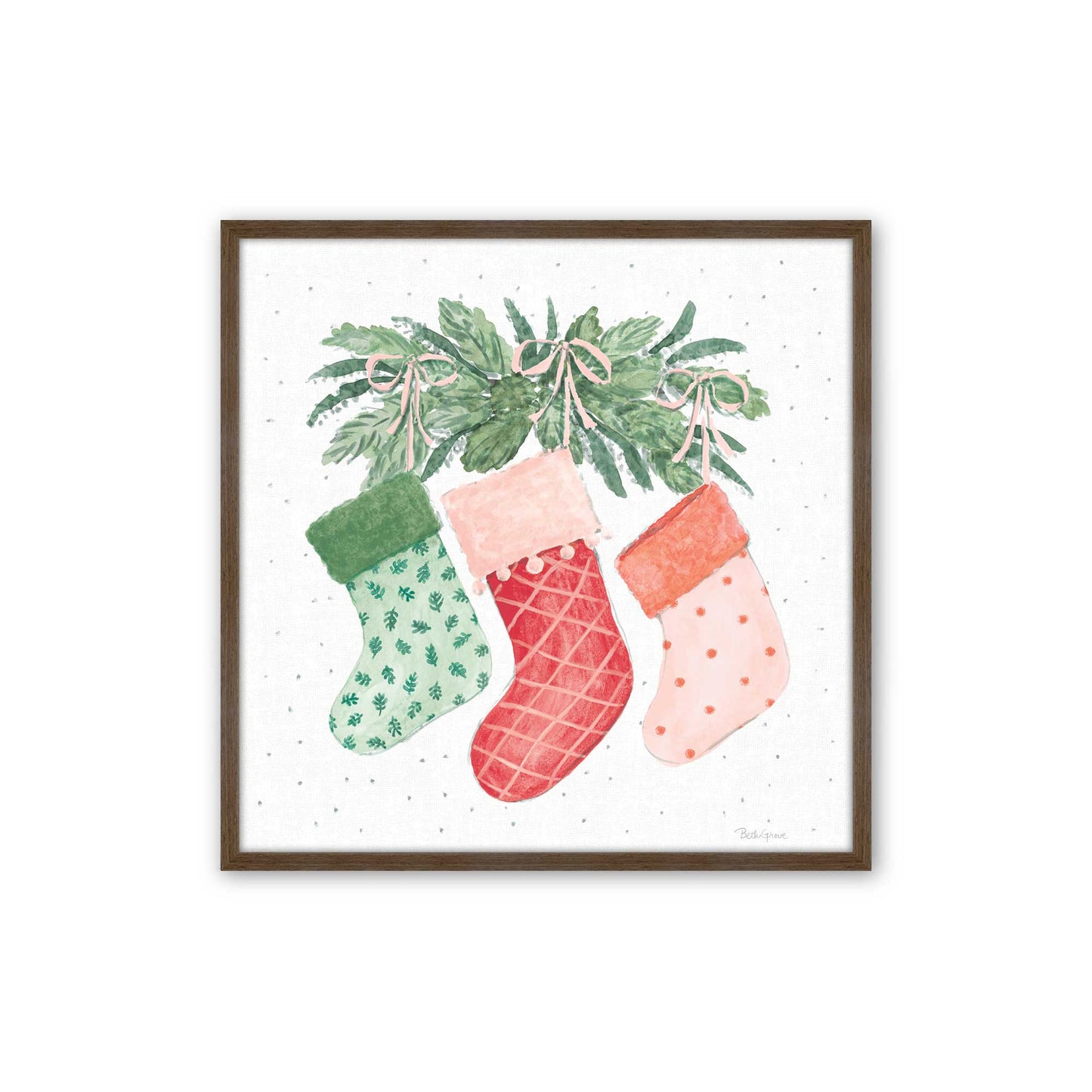 [Color:Walnut], Picture of art in a Walnut frame