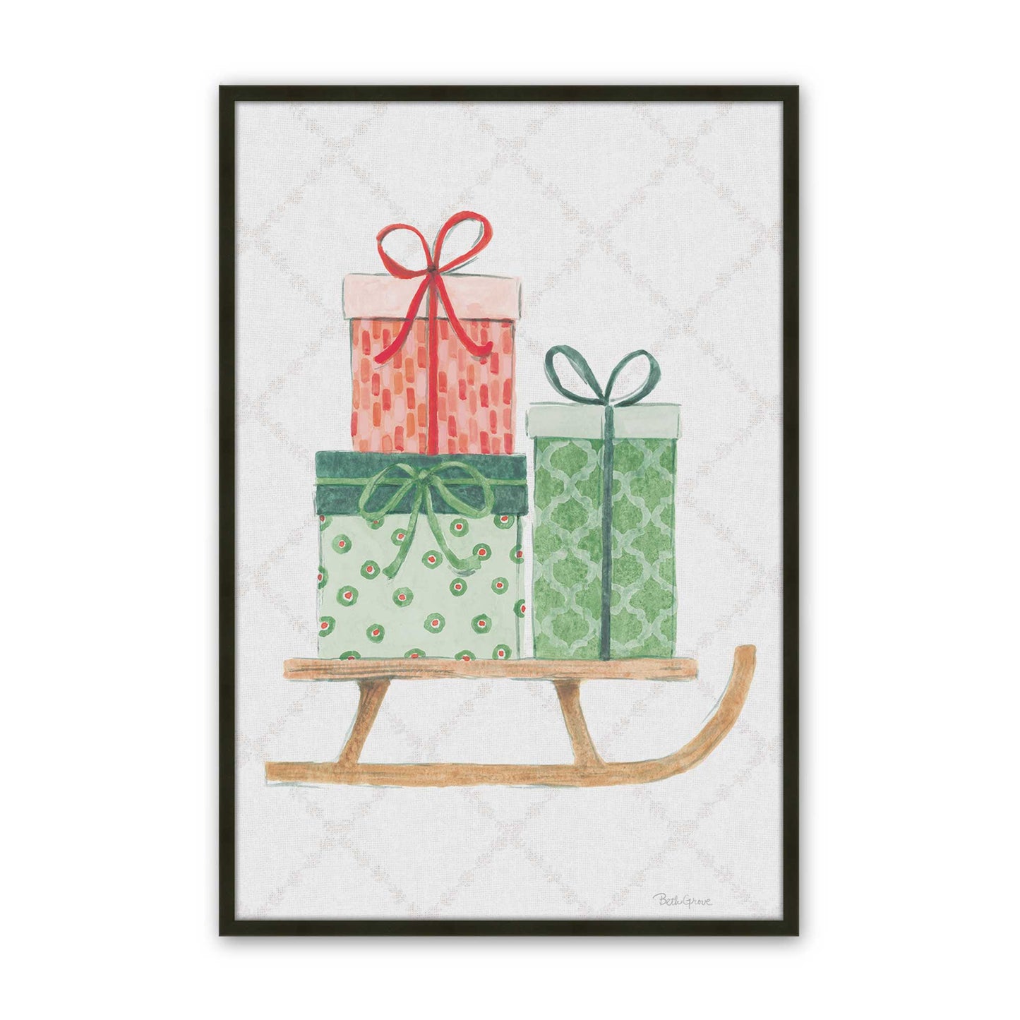 [Color:Satin Black], Picture of art in a Satin Black frame