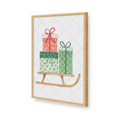 [Color:American Maple], Picture of art in a American Maple frame of the corner