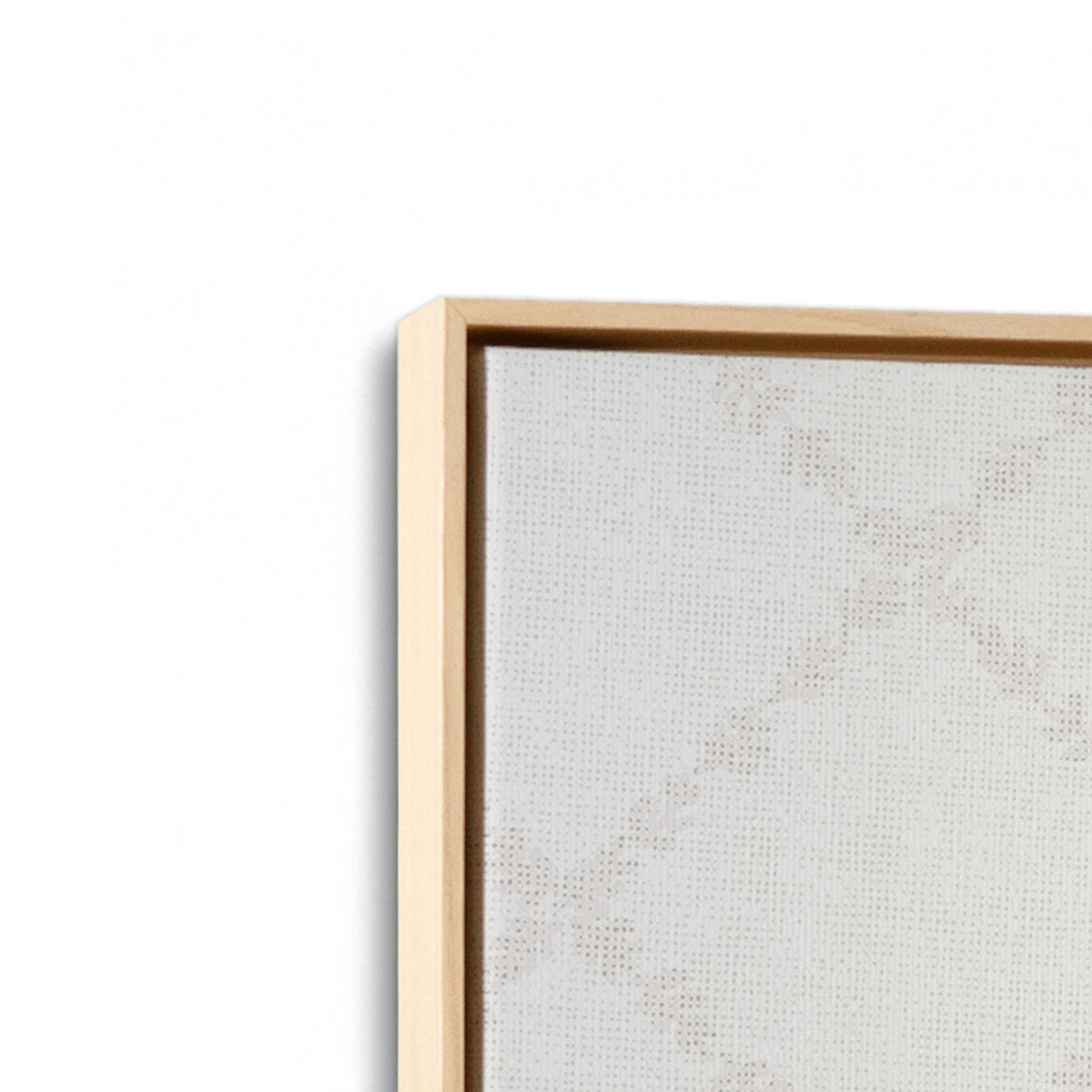 [Color:American Maple], Picture of art in a American Maple frame at an angle