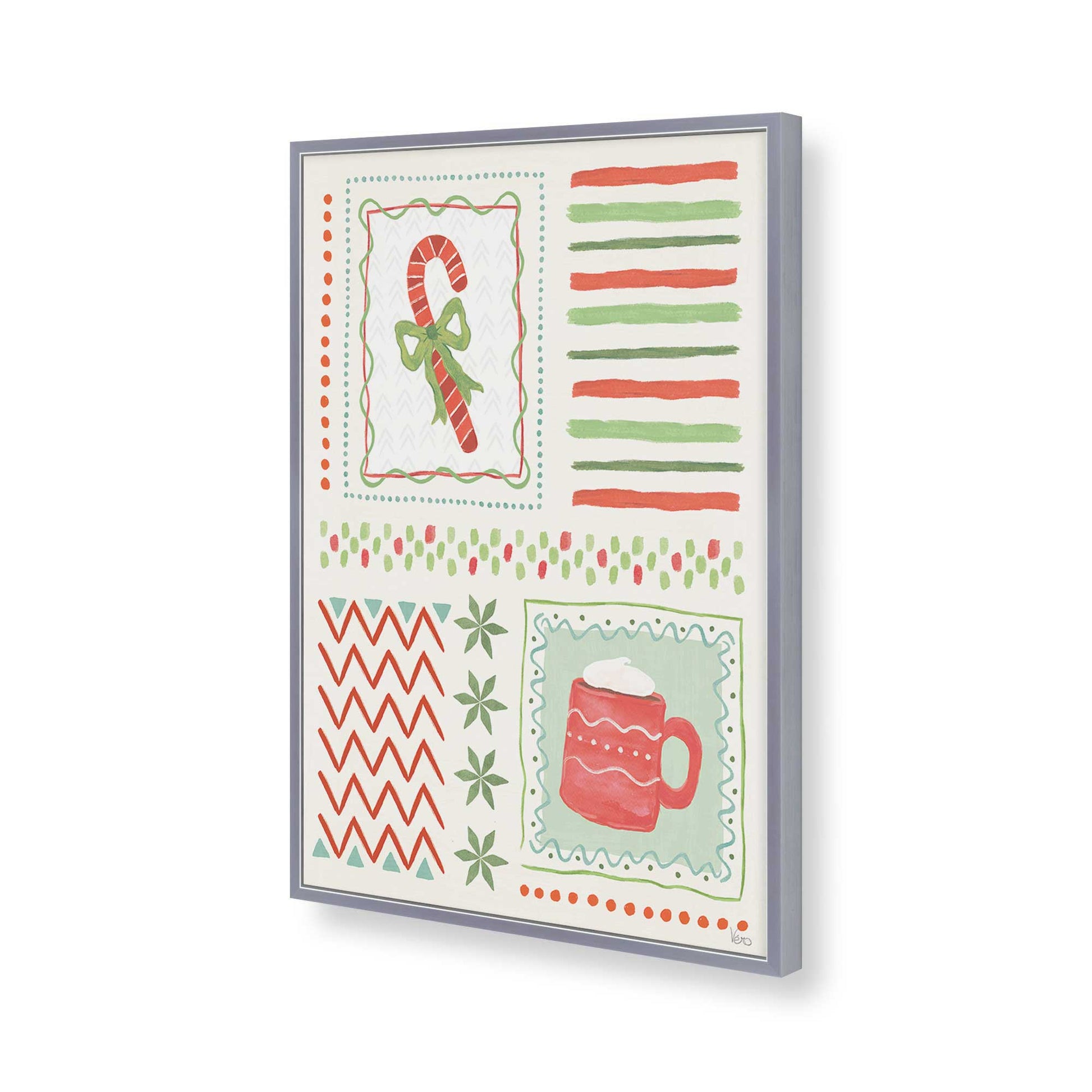 [Color:Polished Chrome], Picture of art in a Polished Chrome frame of the corner