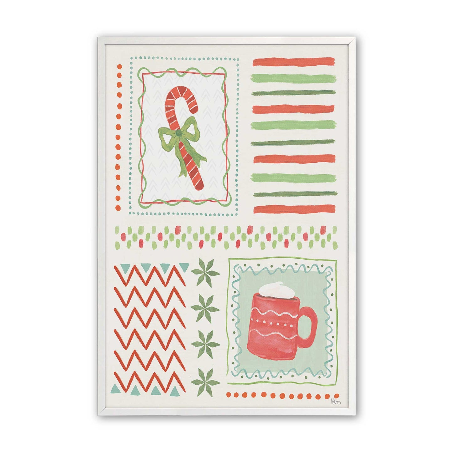 [Color:Opaque White], Picture of art in a Opaque White frame