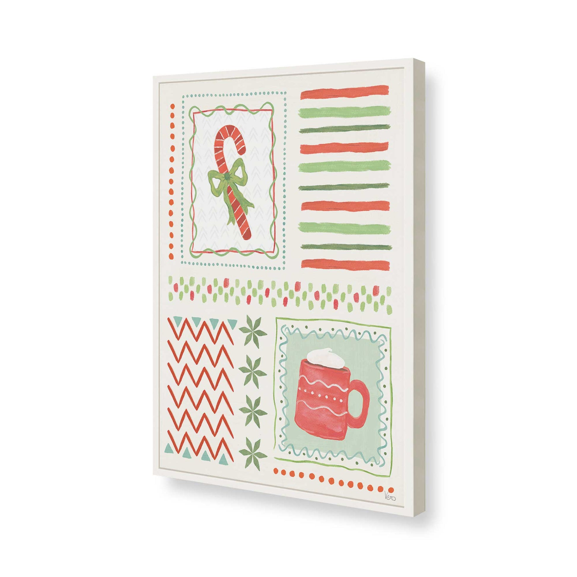 [Color:Opaque White], Picture of art in a Opaque White frame of the corner