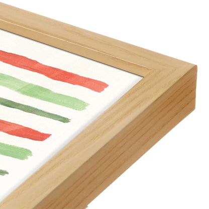 [Color:American Maple], Picture of art in a American Maple frame at an angle