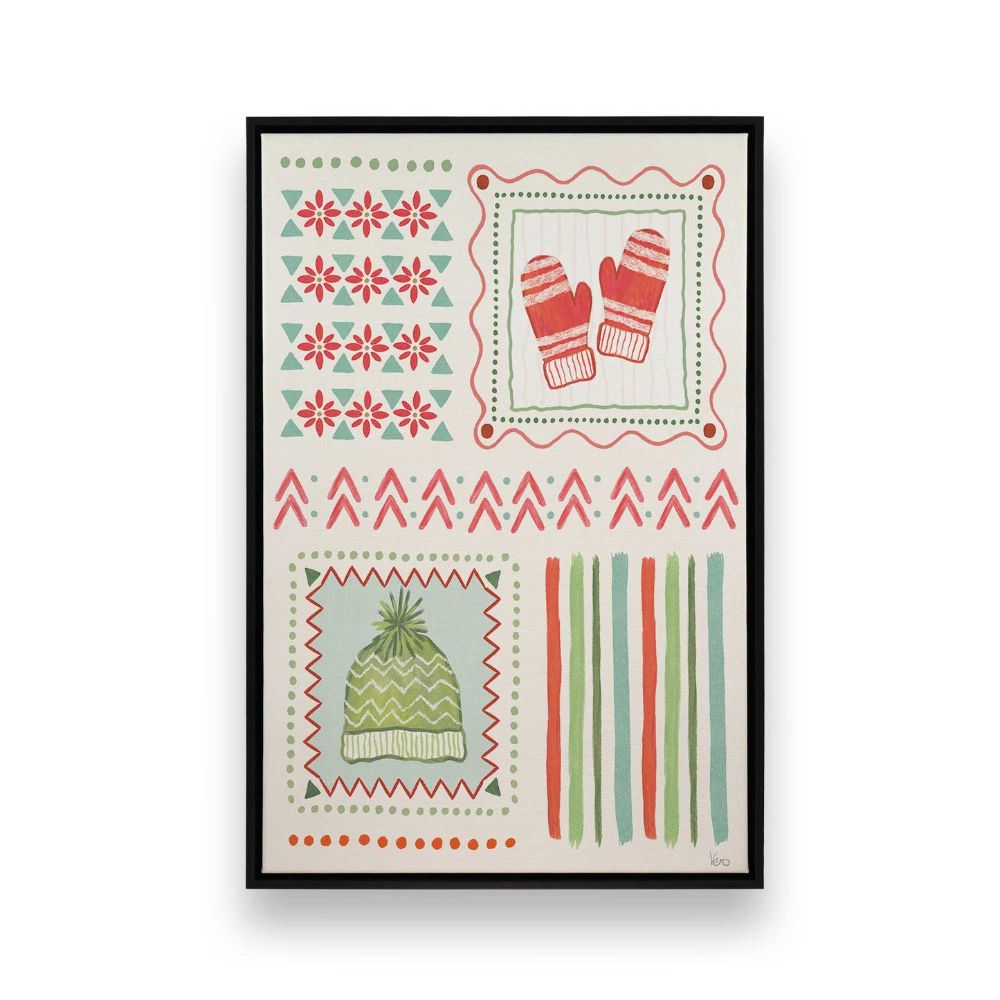 [Color:Satin Black], Picture of art in a Satin Black frame