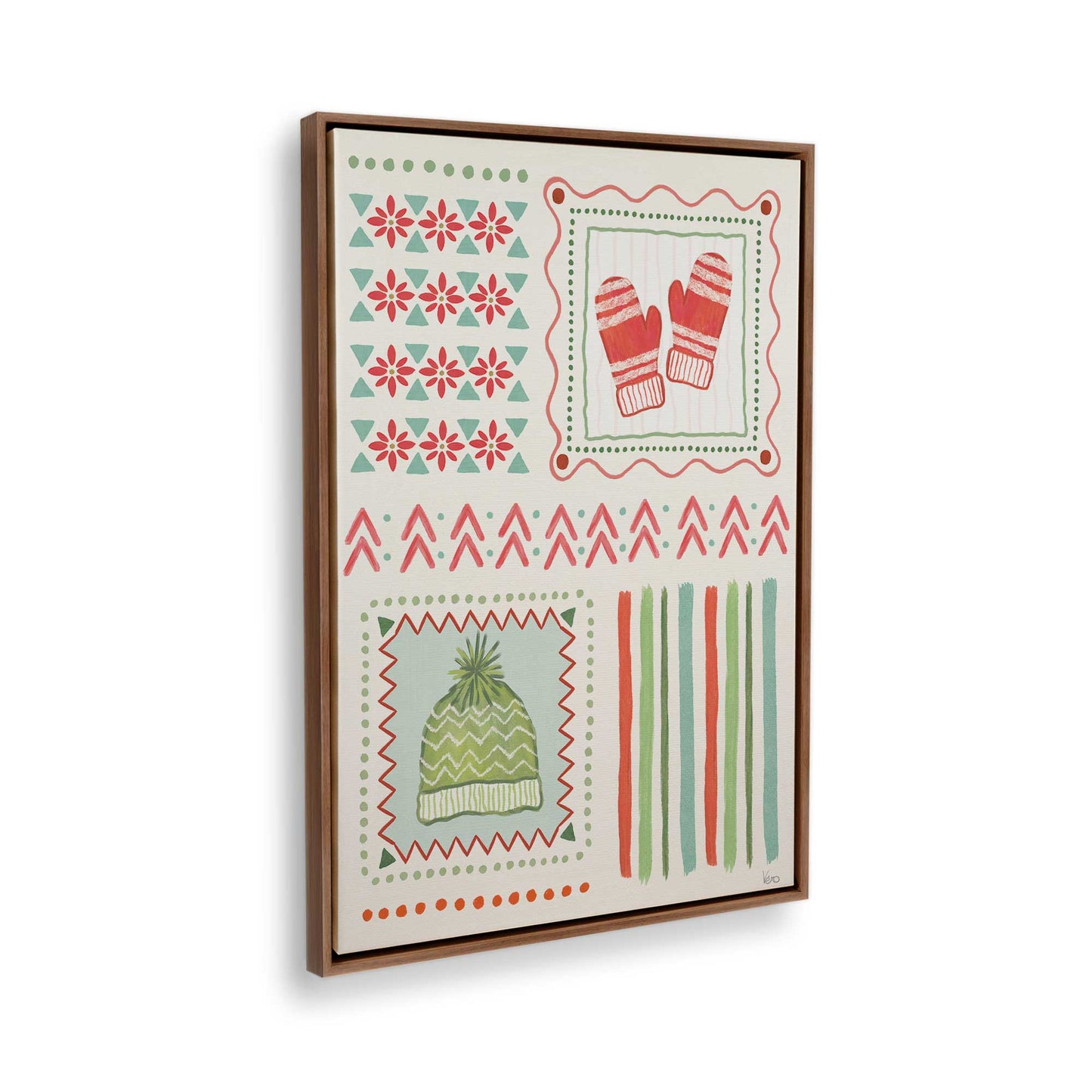 [Color:Walnut], Picture of the corner of the art