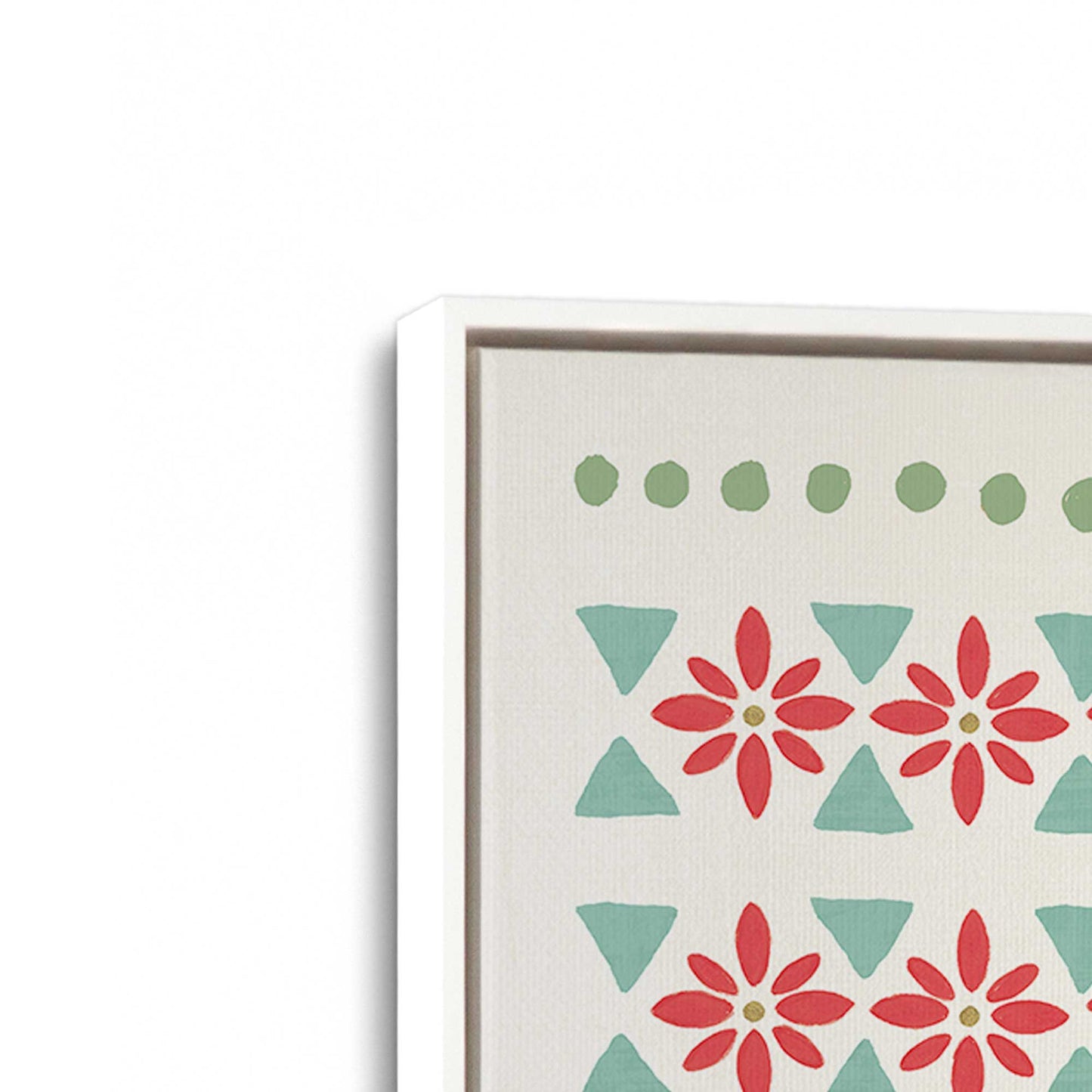 [Color:Opaque White], Picture of art in a White frame at an angle