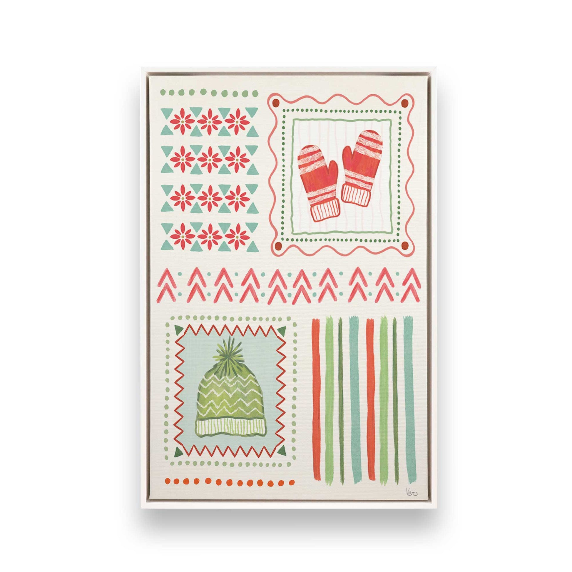 [Color:Opaque White], Picture of art in a White frame