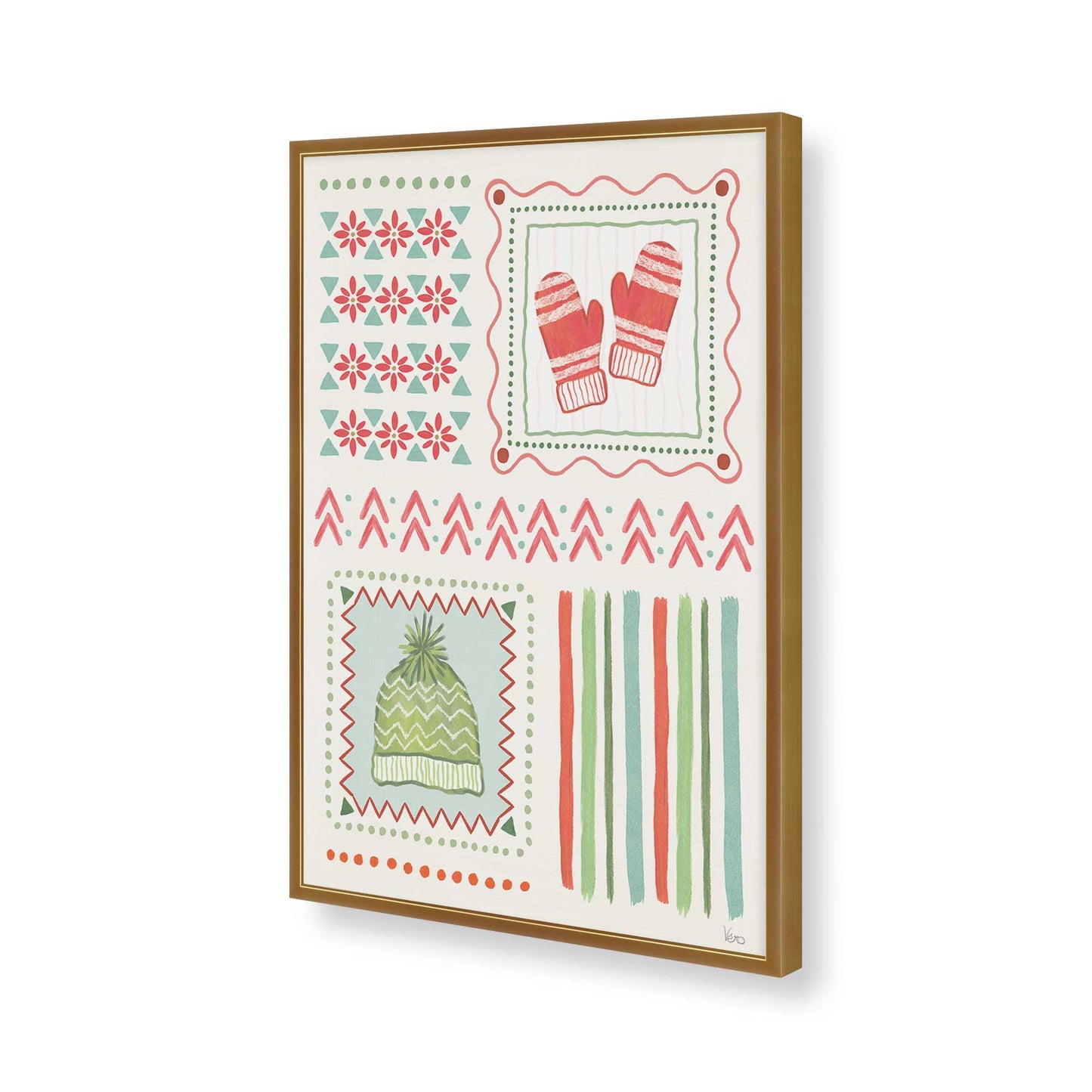 [Color:Polished Gold], Picture of art in a Polished Gold frame of the corner