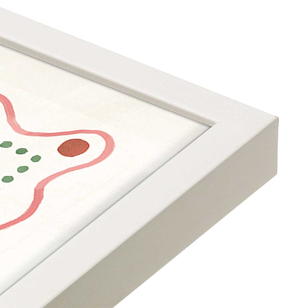 [Color:Opaque White], Picture of art in a Opaque White frame at an angle