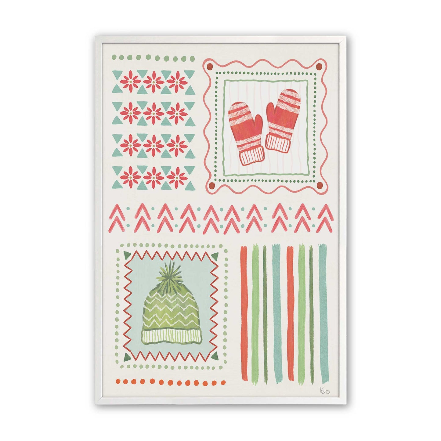 [Color:Opaque White], Picture of art in a Opaque White frame