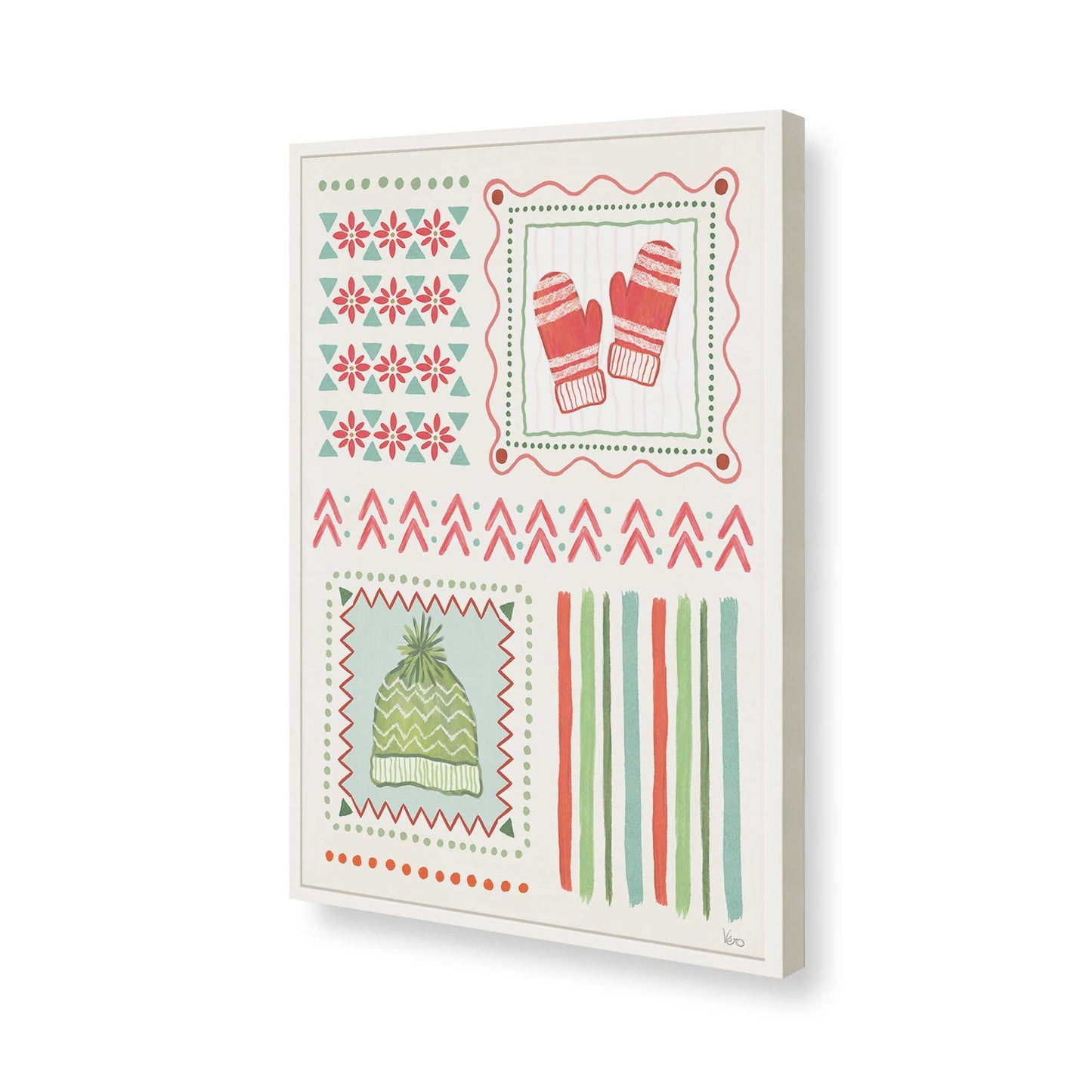 [Color:Opaque White], Picture of art in a Opaque White frame of the corner