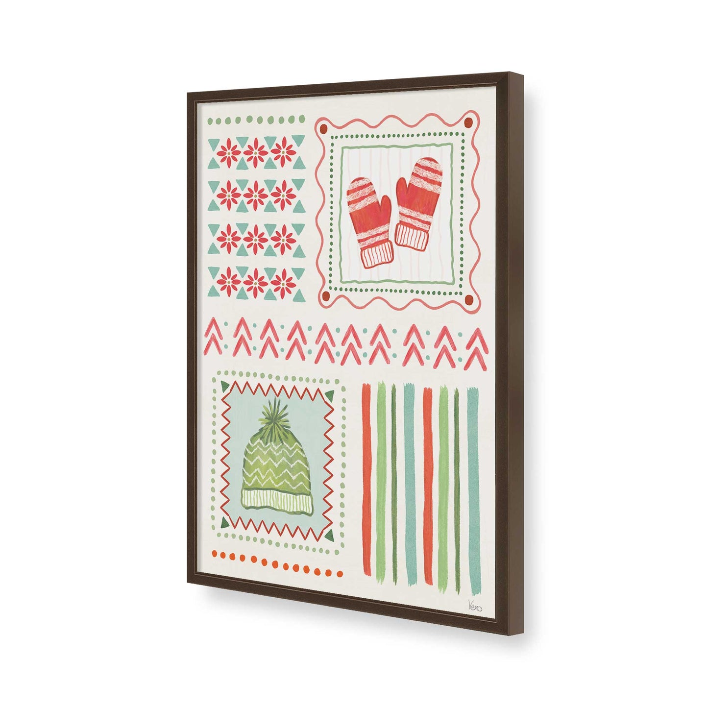 [Color:Belvinder Brown], Picture of art in a Belvinder Brown frame of the corner