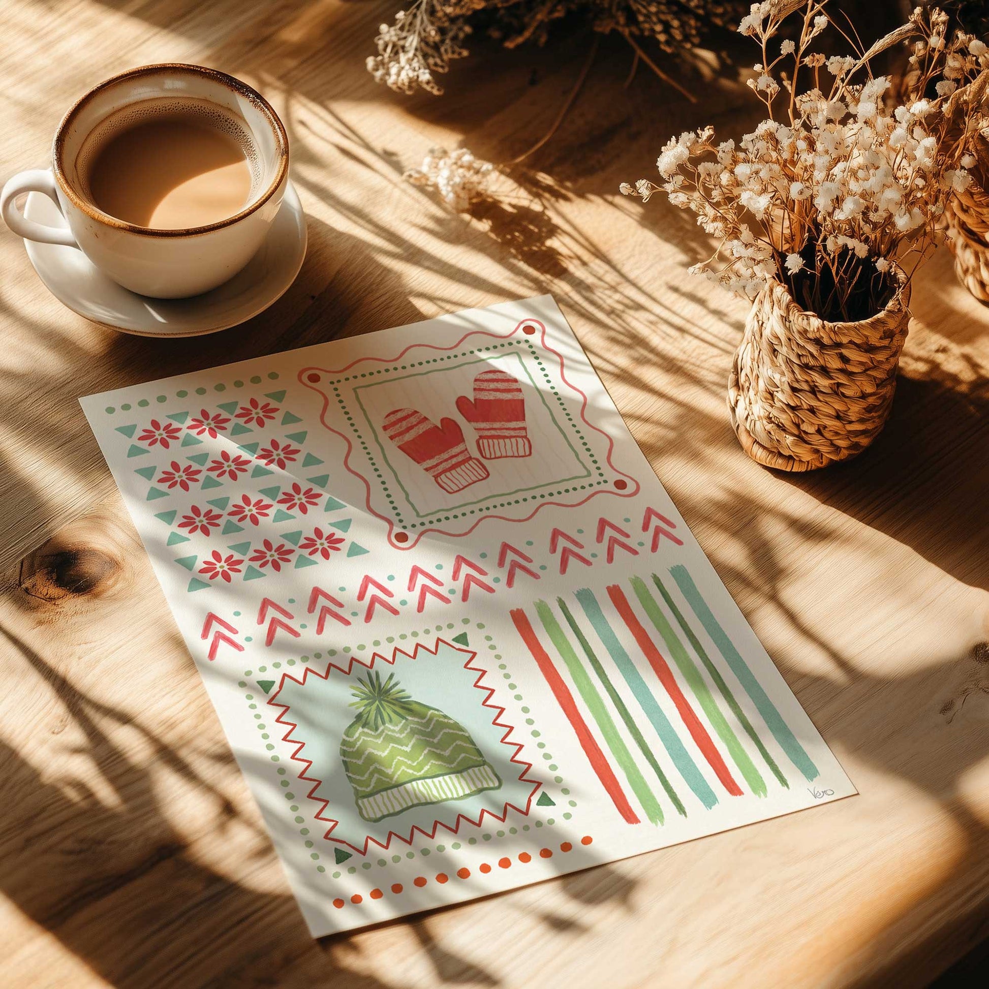 [Color:Rolled Print], Picture of close up of art