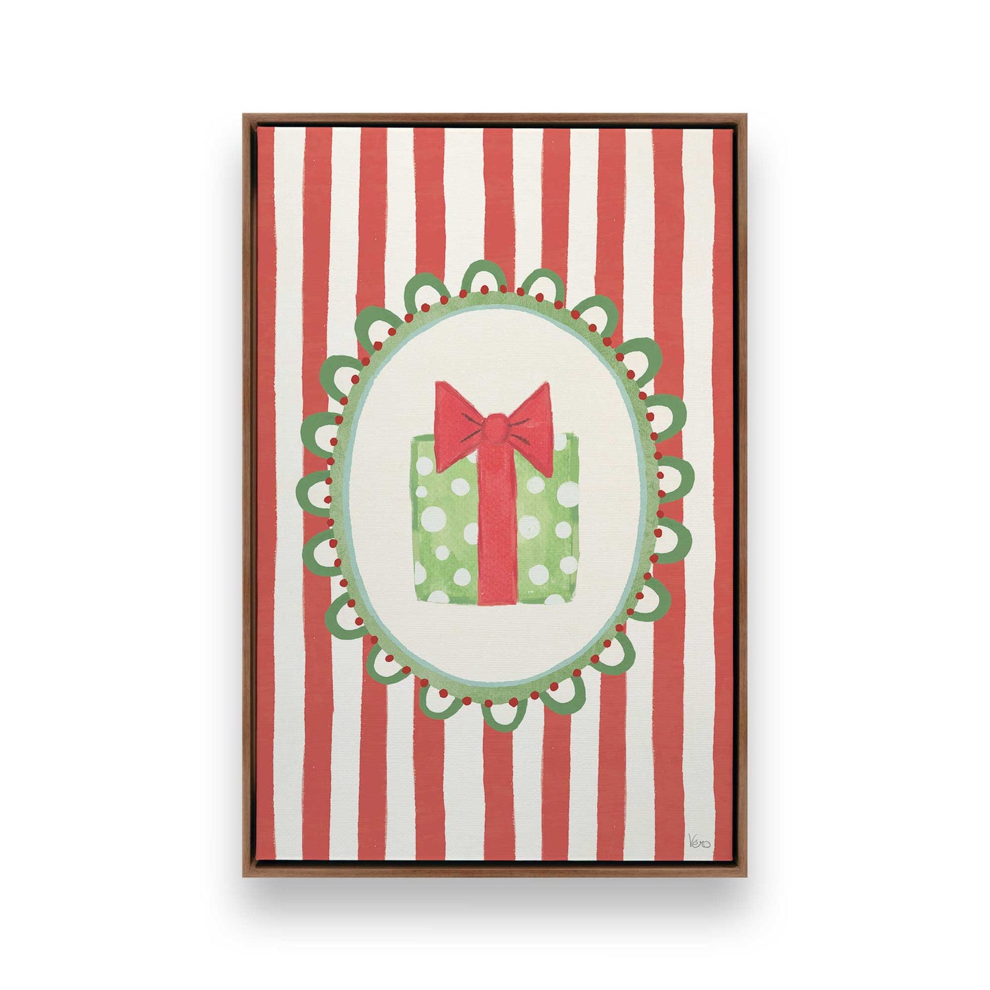 [Color:Walnut], Picture of art in a Walnut frame