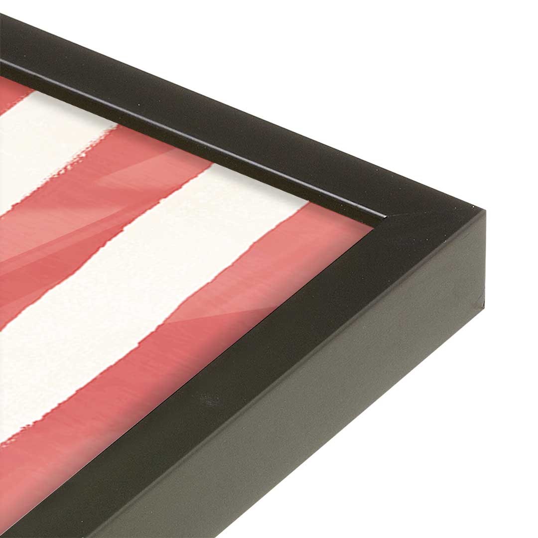 [Color:Satin Black], Picture of art in a Satin Black frame at an angle