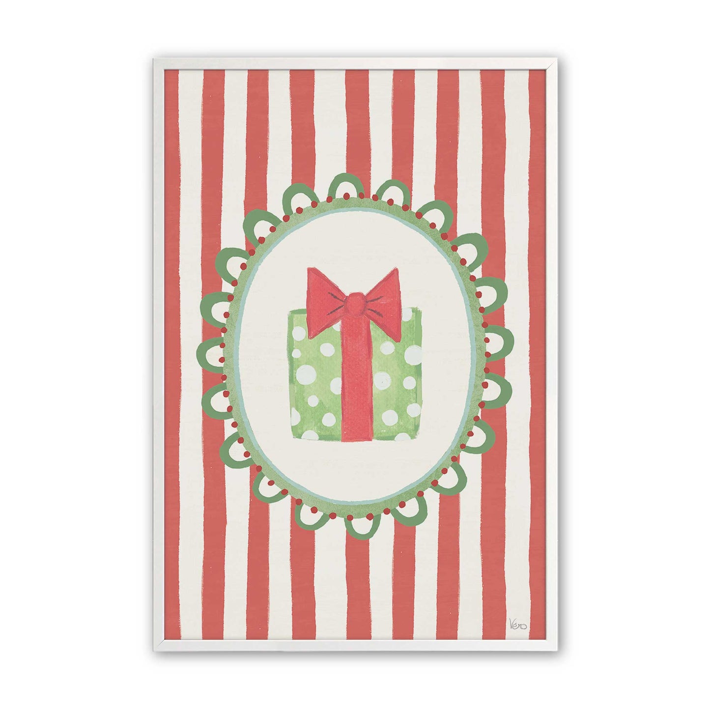 [Color:Opaque White], Picture of art in an Opaque White frame