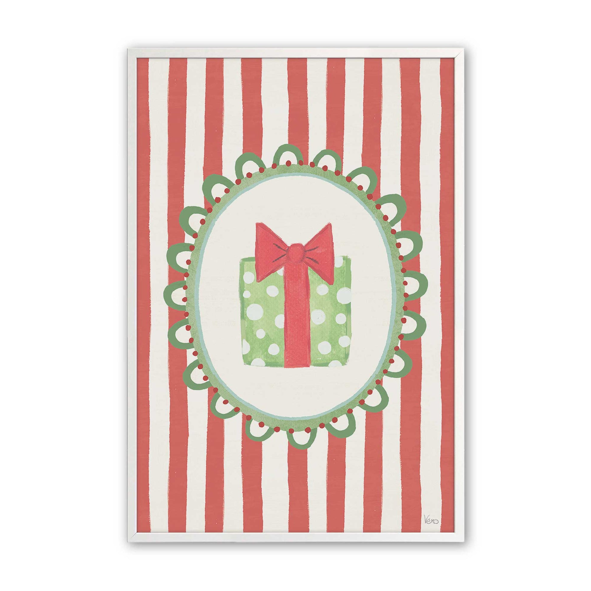 [Color:Opaque White], Picture of art in an Opaque White frame