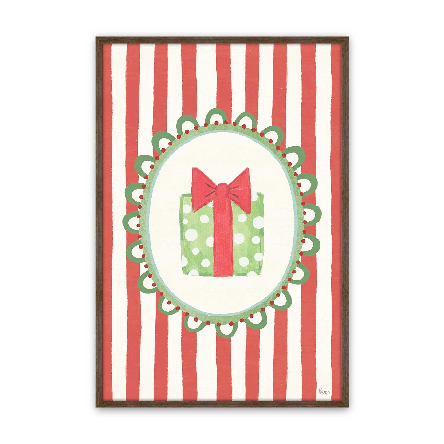 [Color:Walnut], Picture of art in a Walnut frame