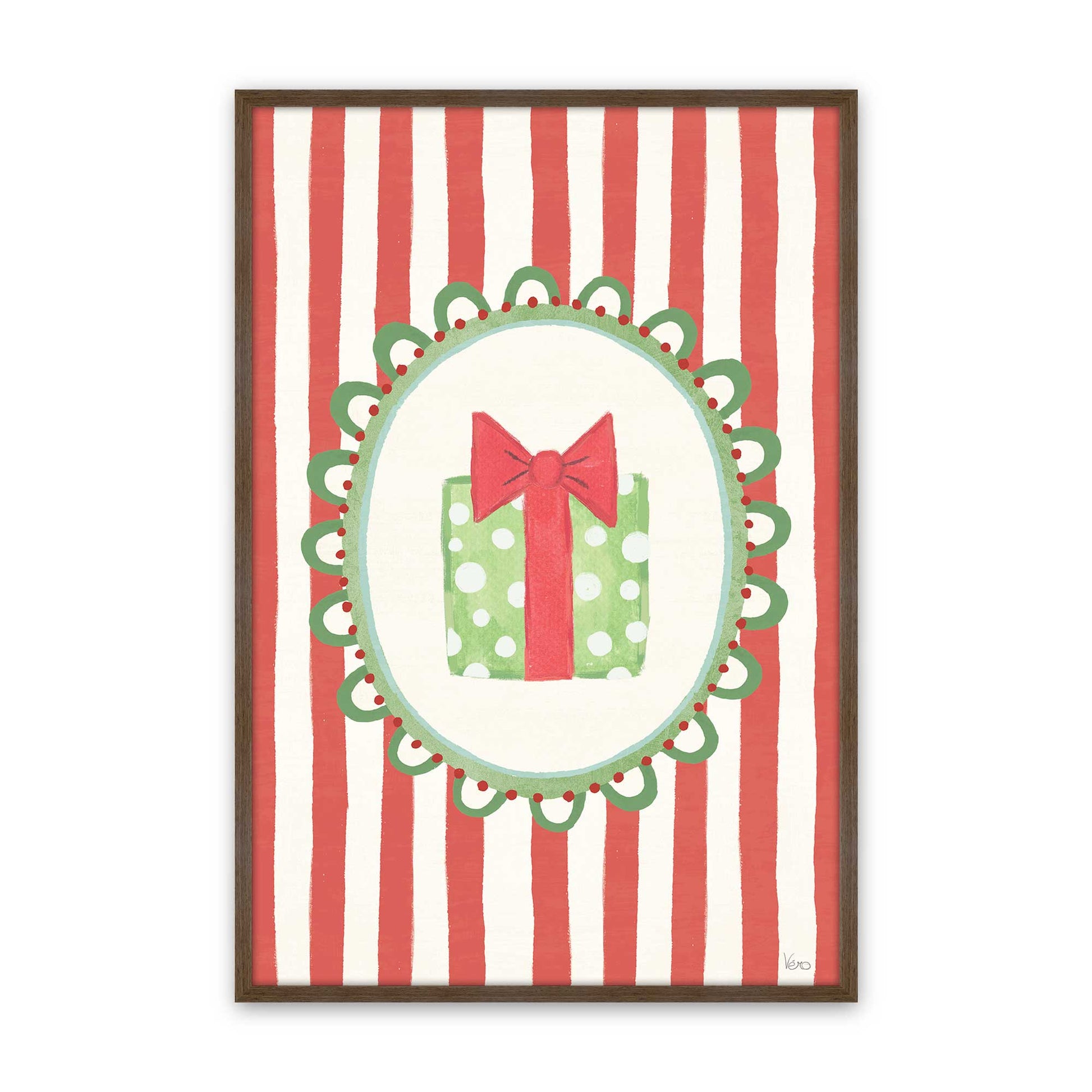 [Color:Walnut], Picture of art in a Walnut frame