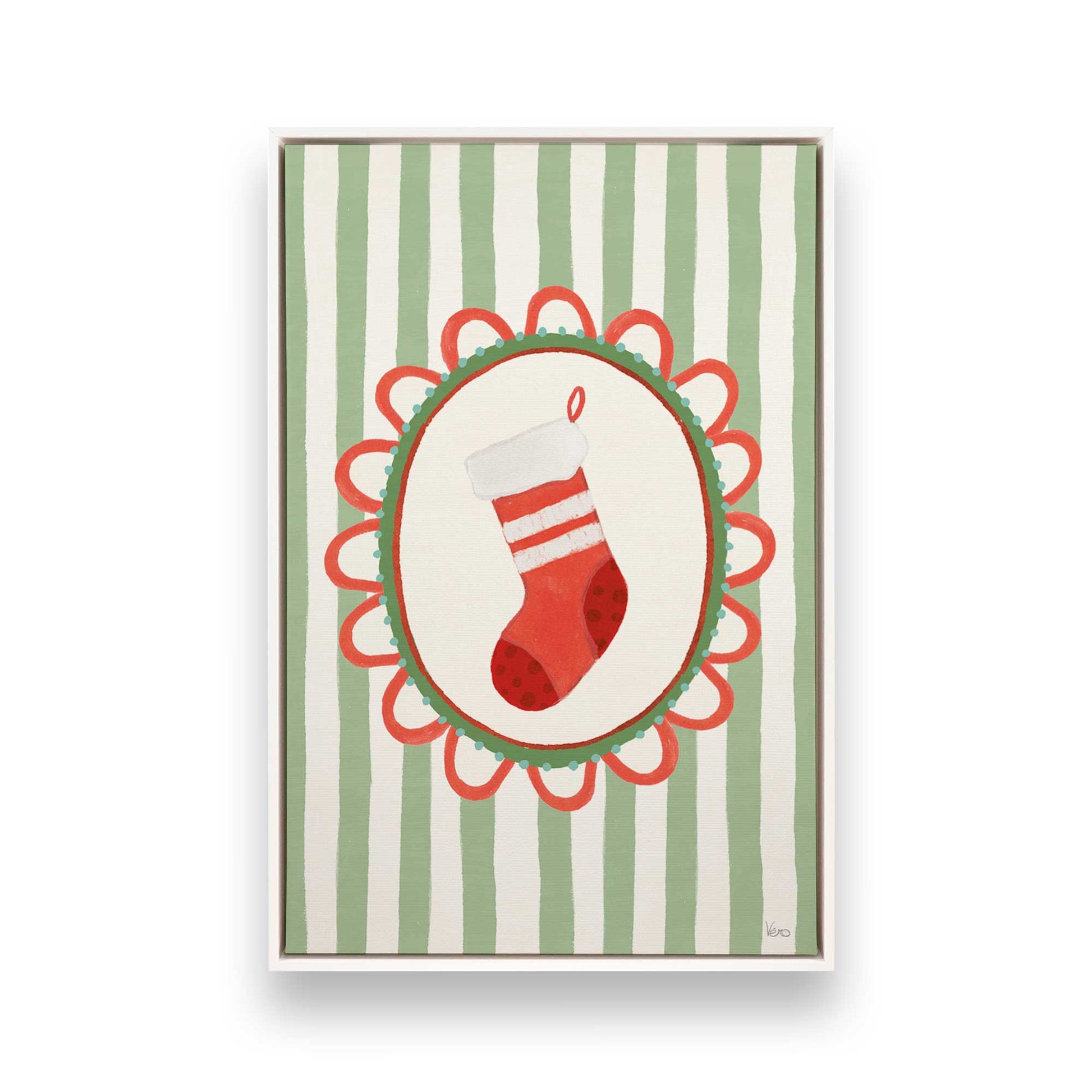 [Color:Opaque White], Picture of art in a White frame