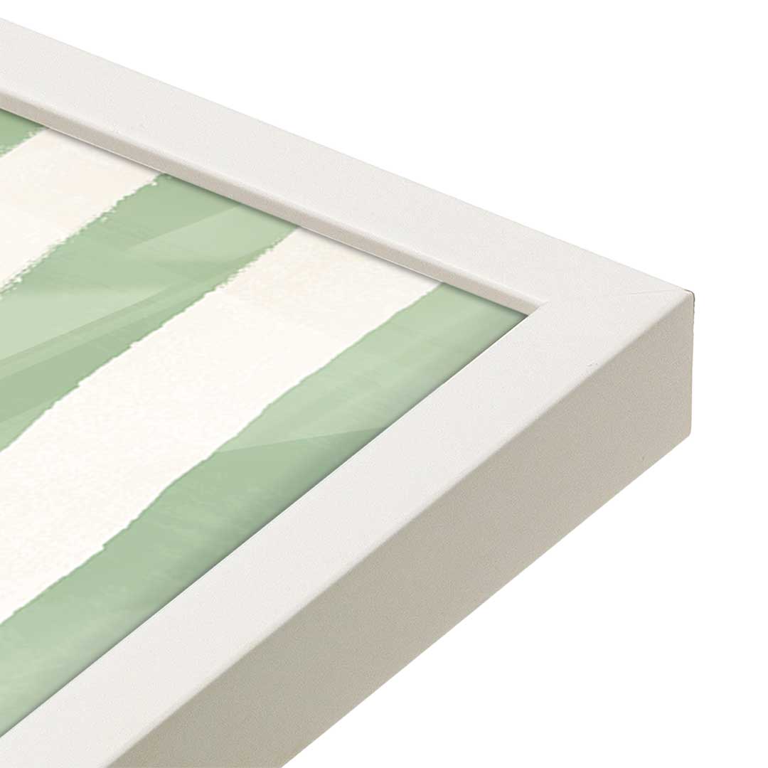 [Color:Opaque White], Picture of art in a Opaque White frame at an angle