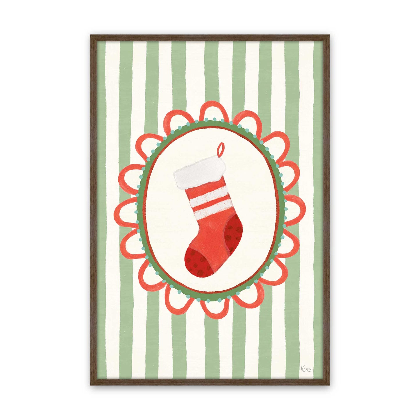 [Color:Walnut], Picture of art in a Walnut frame