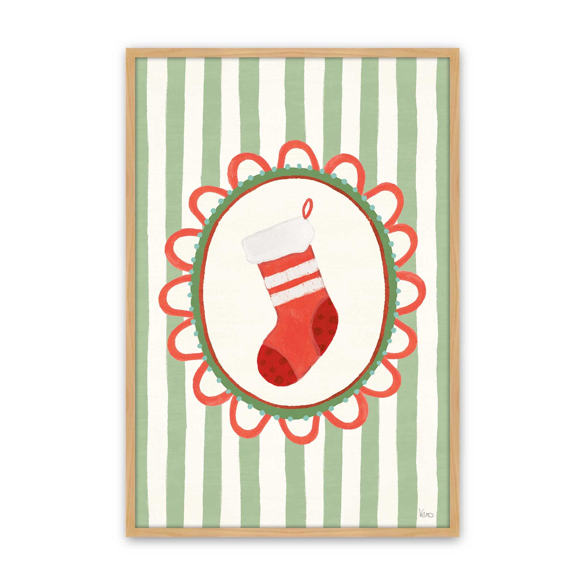 [Color:American Maple], Picture of art in a American Maple frame