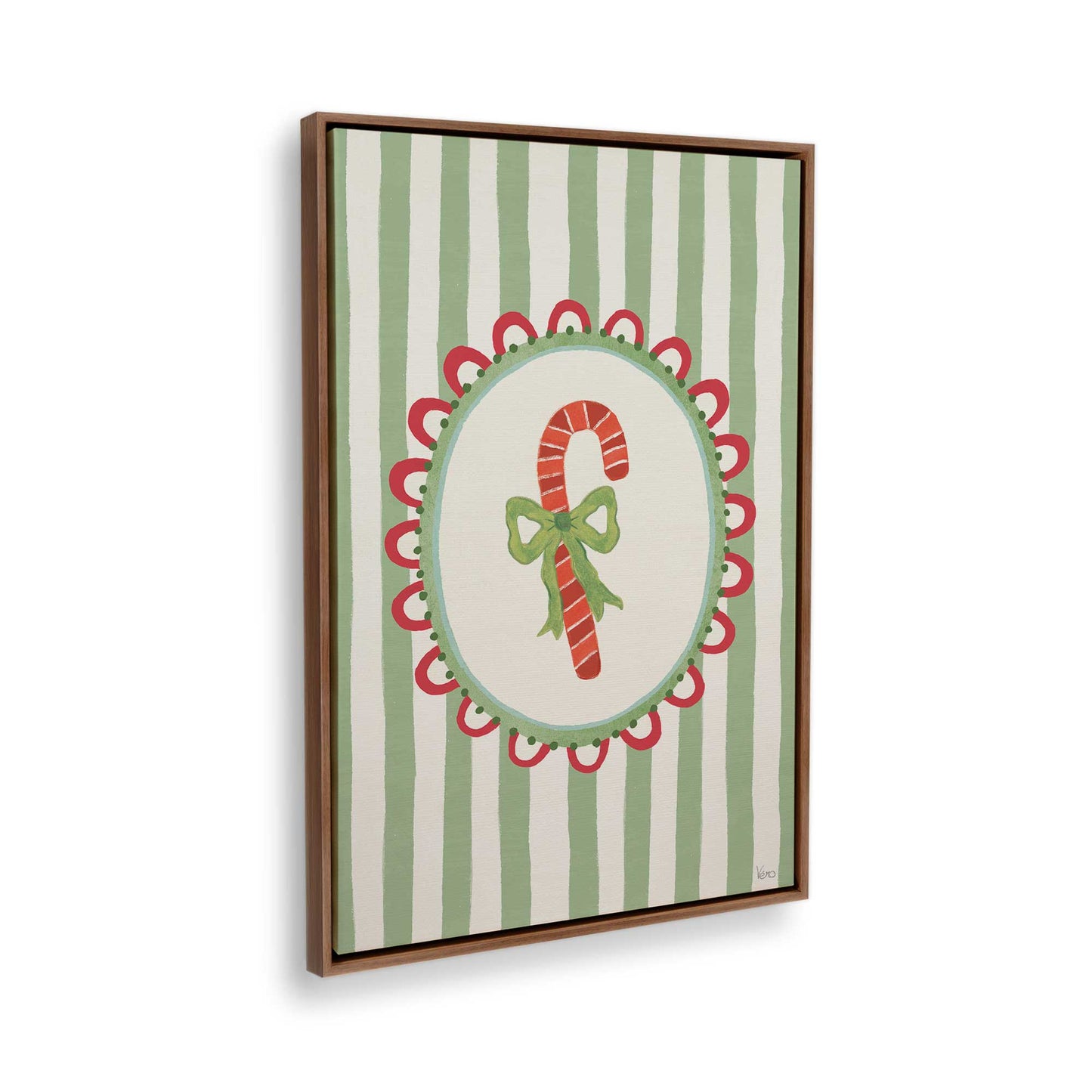 [Color:Walnut], Picture of the corner of the art