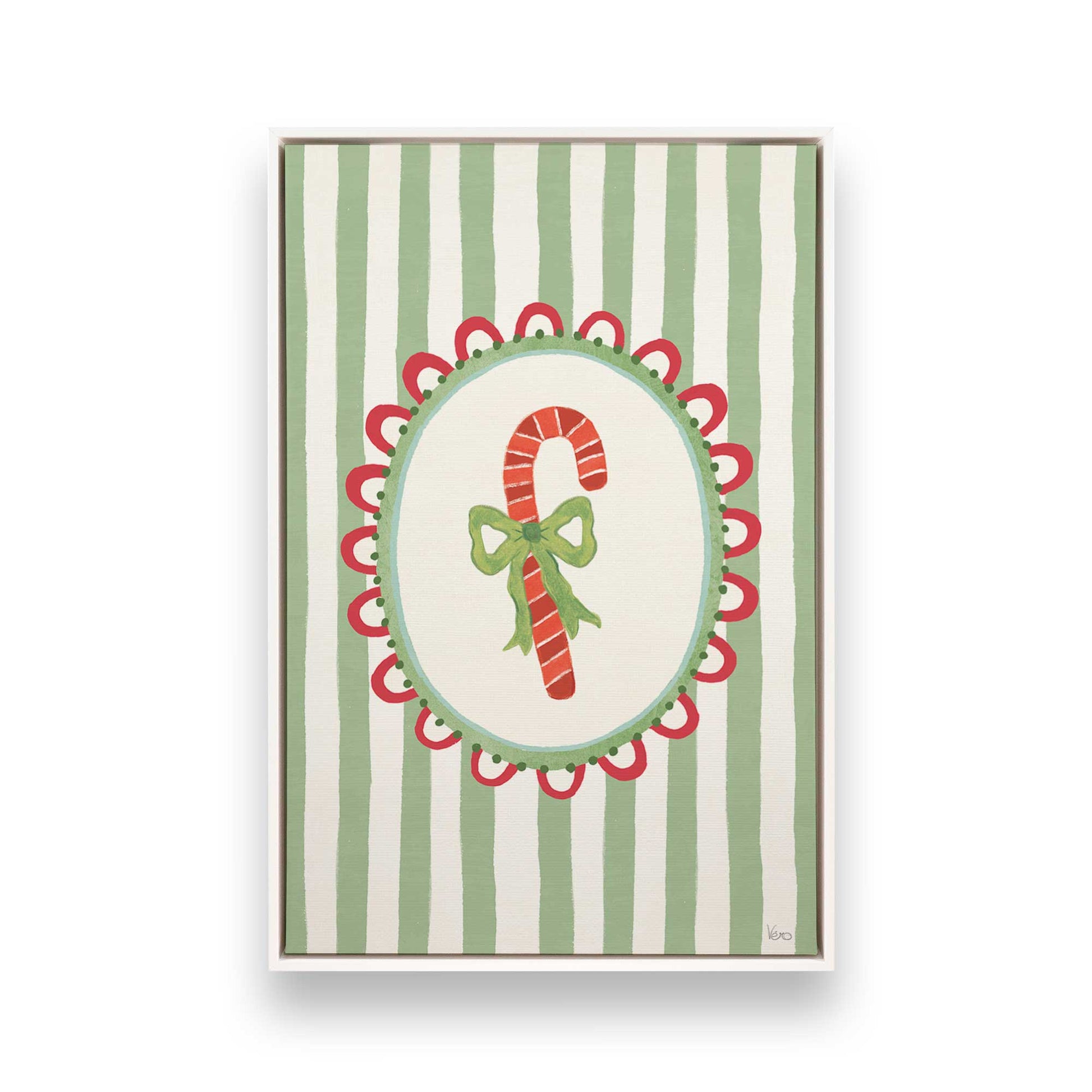 [Color:Opaque White], Picture of art in a White frame