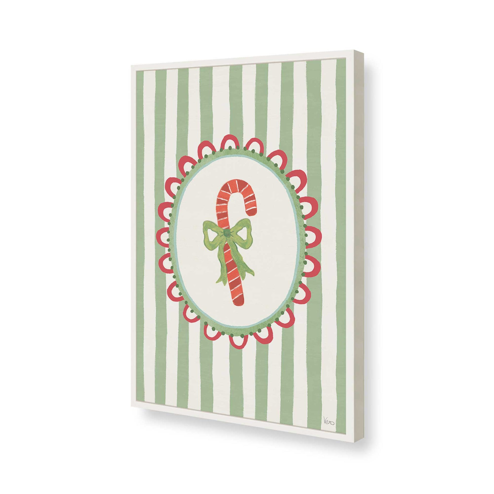 [Color:Opaque White], Picture of art in a Opaque White frame of the corner