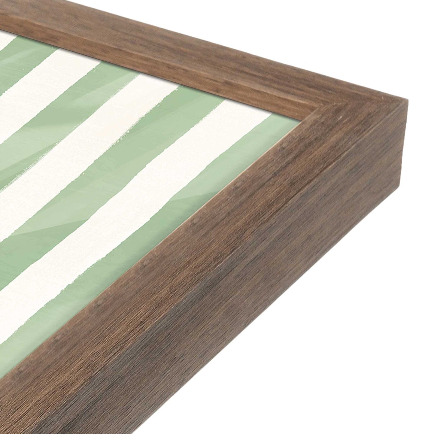 [Color:Walnut], Picture of art in a Walnut frame at an angle