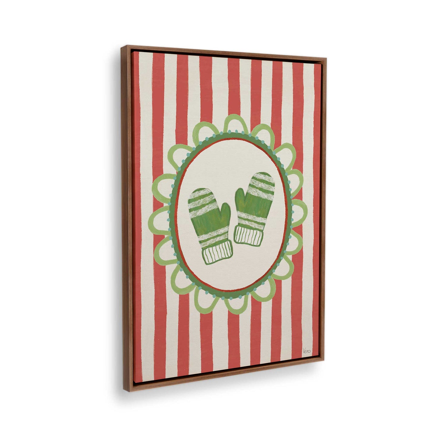 [Color:Walnut], Picture of the corner of the art