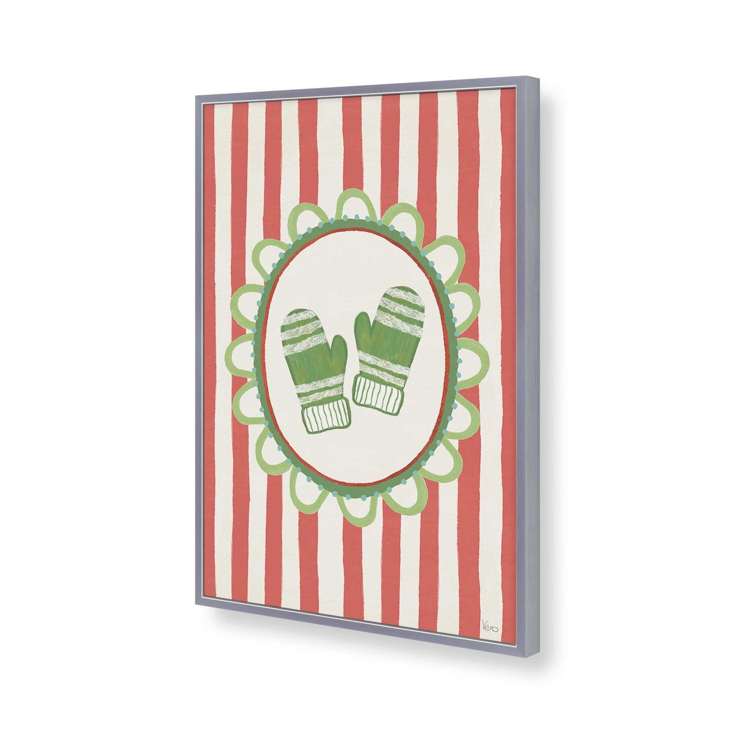 [Color:Polished Chrome], Picture of art in a Polished Chrome frame of the corner