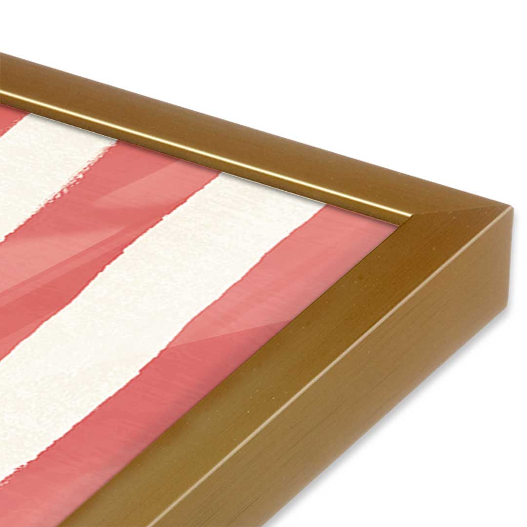 [Color:Polished Gold], Picture of art in a Polished Gold frame at an angle