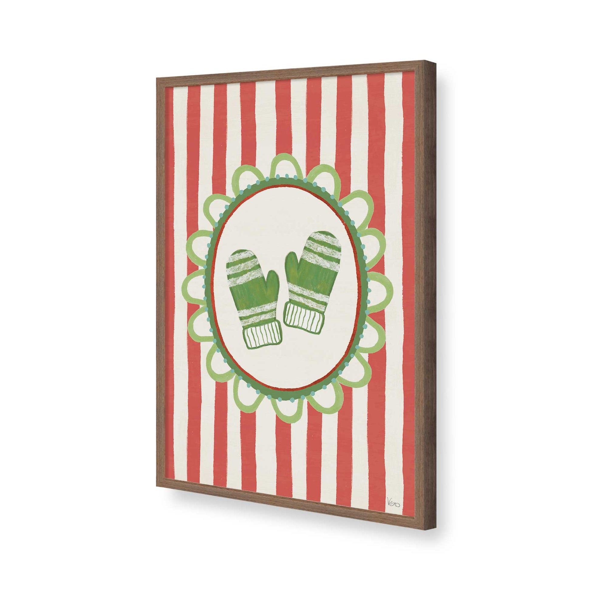 [Color:Walnut], Picture of art in a Walnut frame of the corner