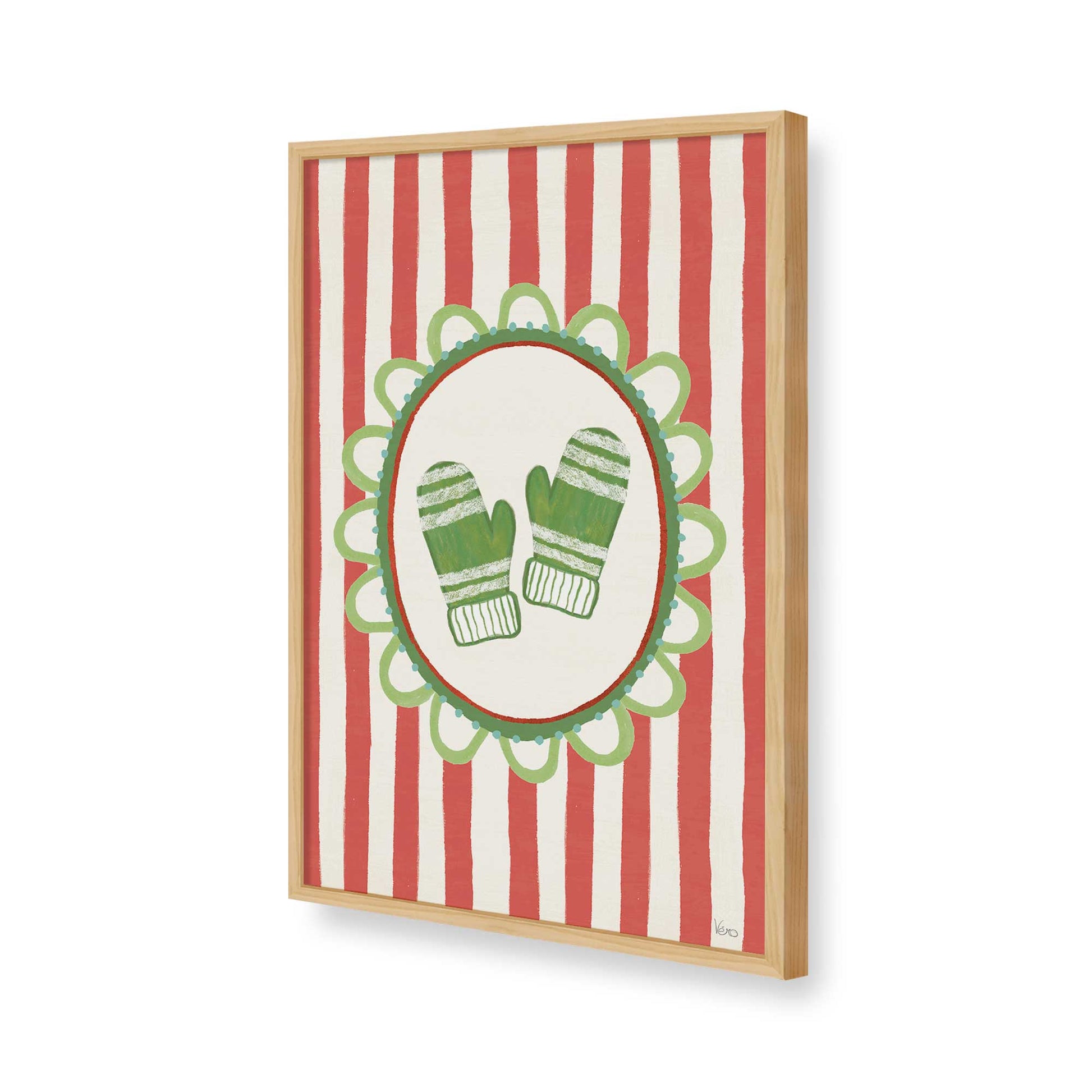 [Color:American Maple], Picture of art in a American Maple frame of the corner