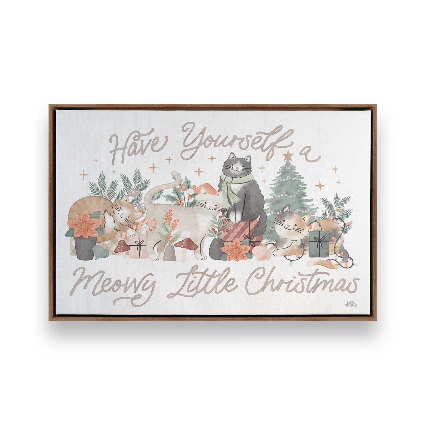 [Color:Walnut], Picture of art in a Walnut frame