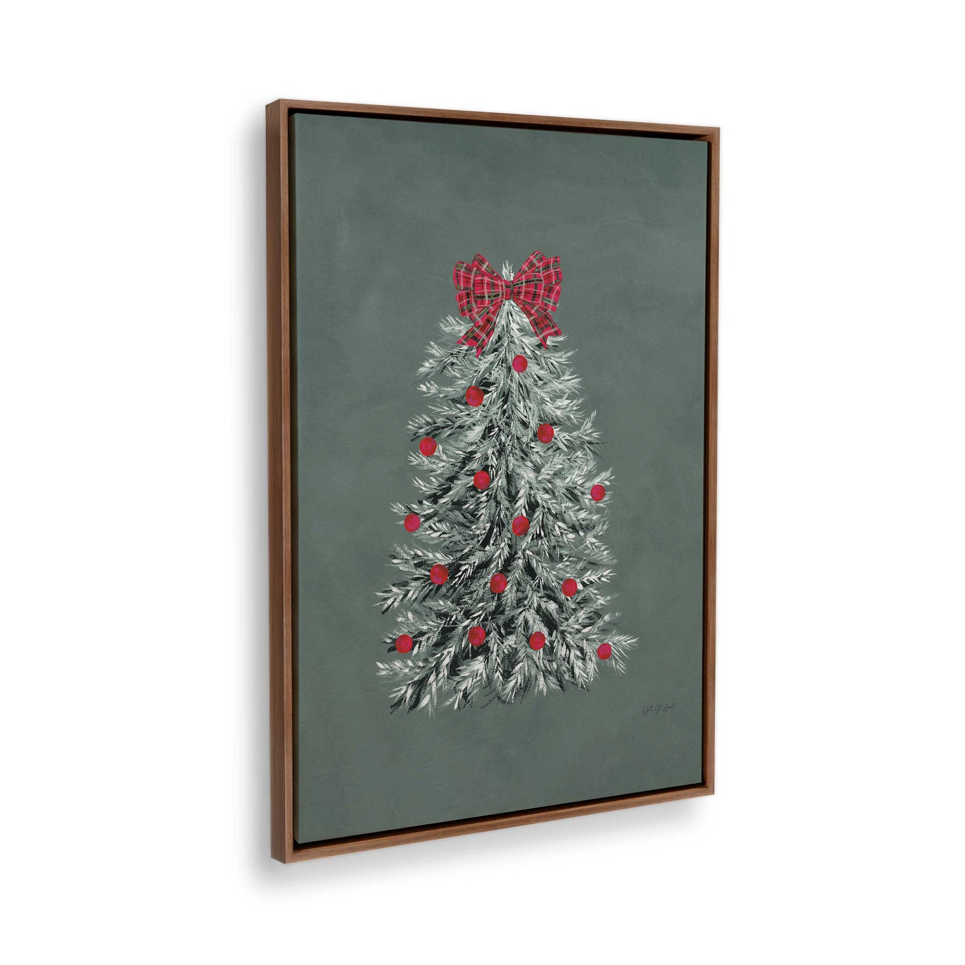 [Color:Walnut], Picture of the corner of the art