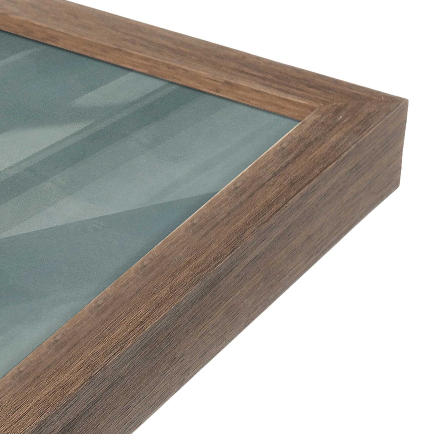 [Color:Walnut], Picture of art in a Walnut frame at an angle